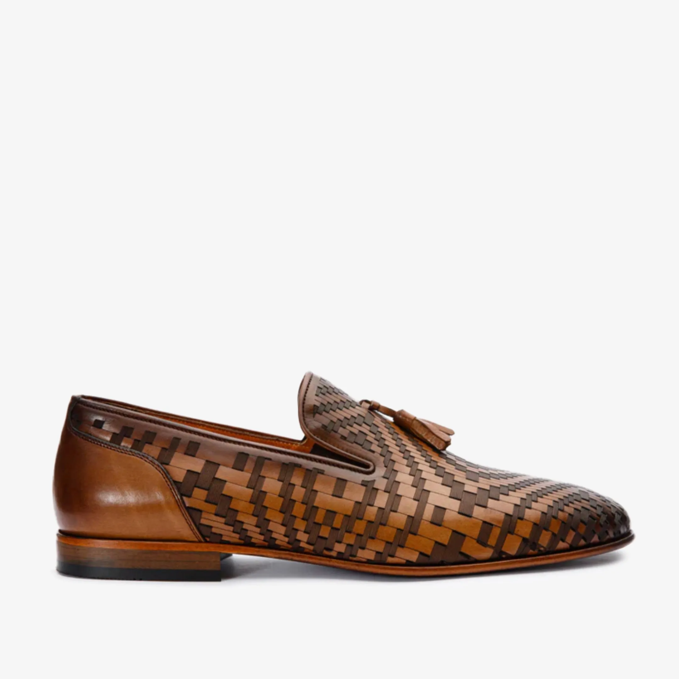 The Meram Brown Leather Tassel Slip-On Loafer Men Shoe Iconic silhouette