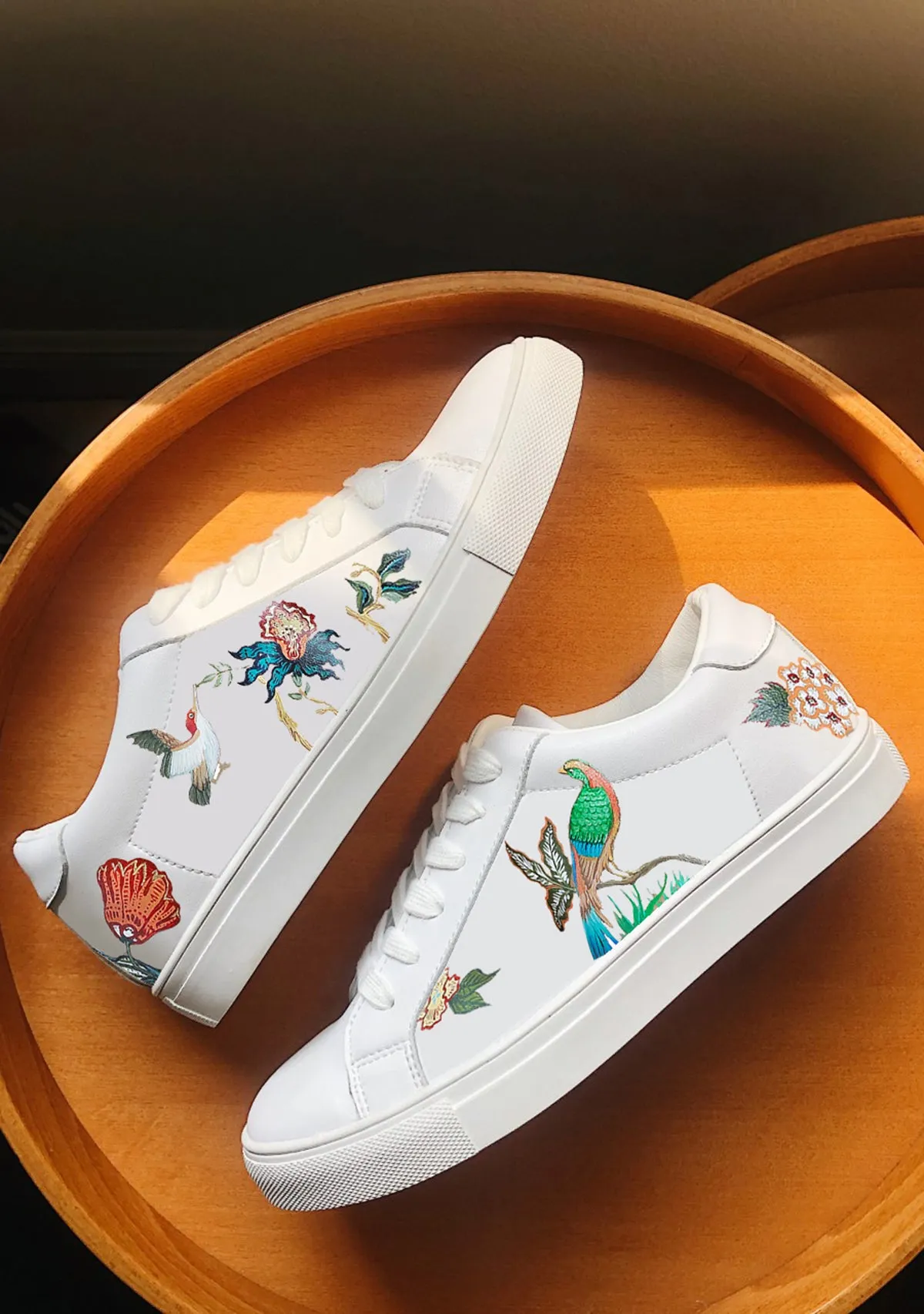 Energy Return Tech Bird Floral White Sneaker