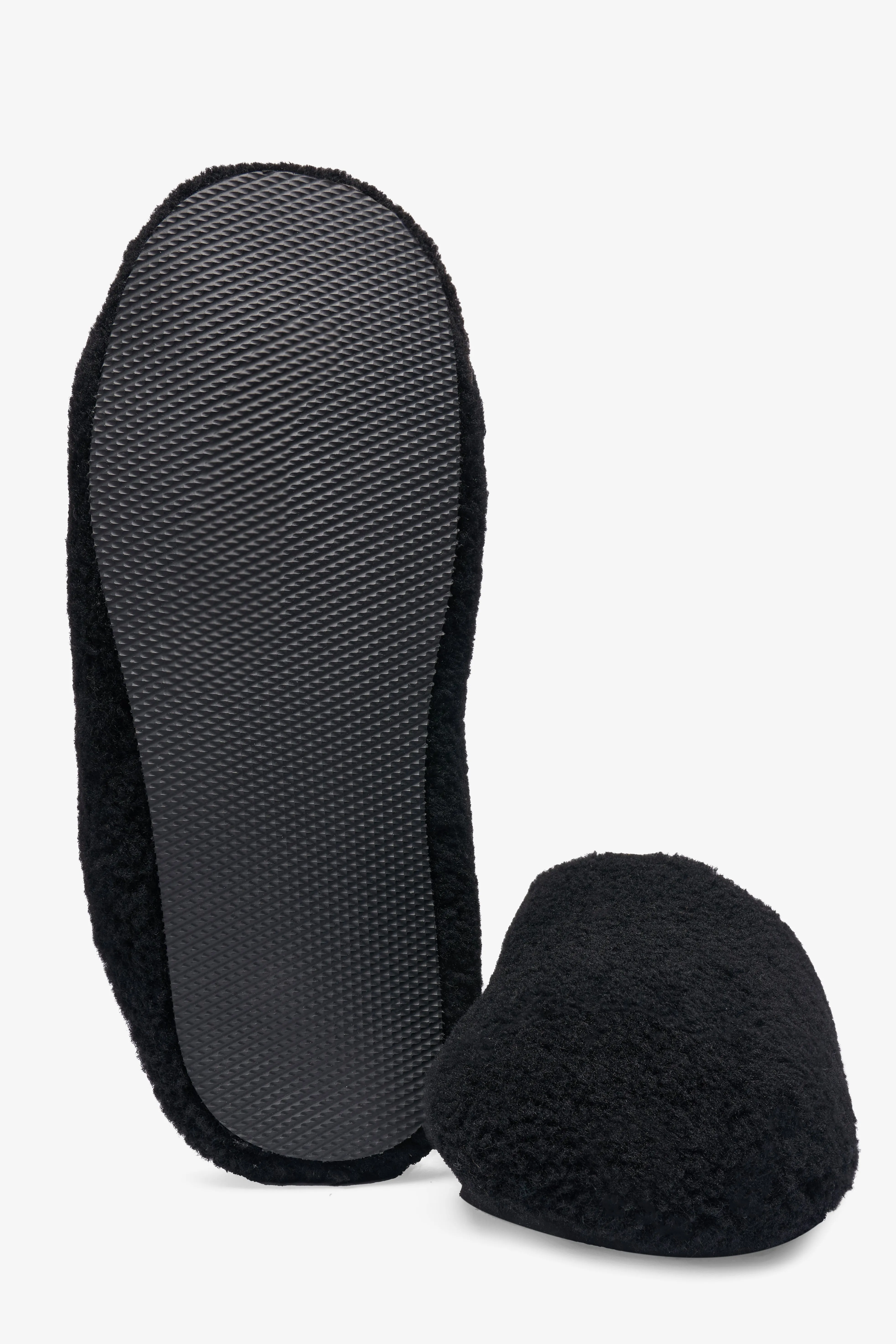 Ergonomic Midsole Teddy Black Shearling