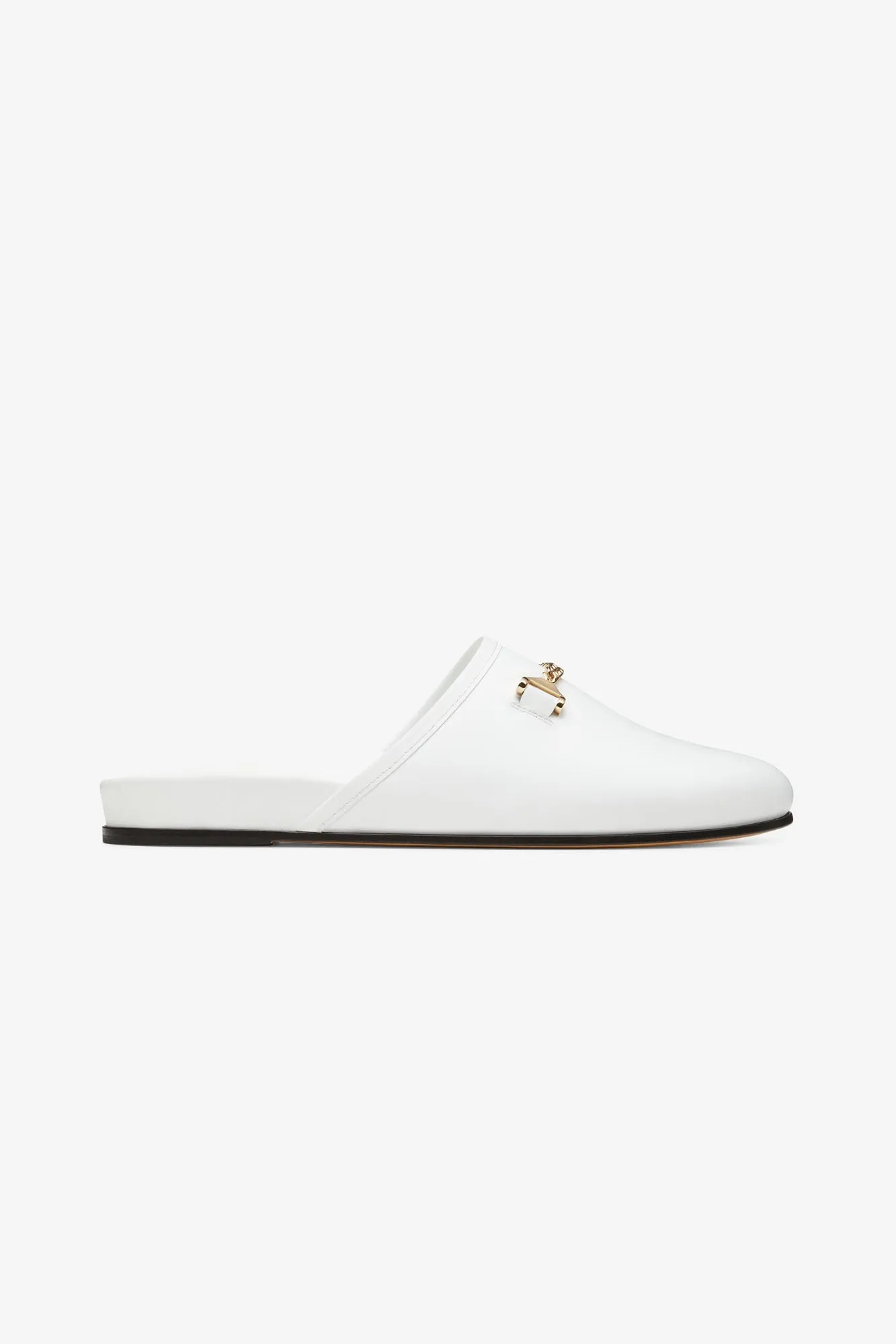 Ergonomic Padding Foam Quincy Slipper White Leather