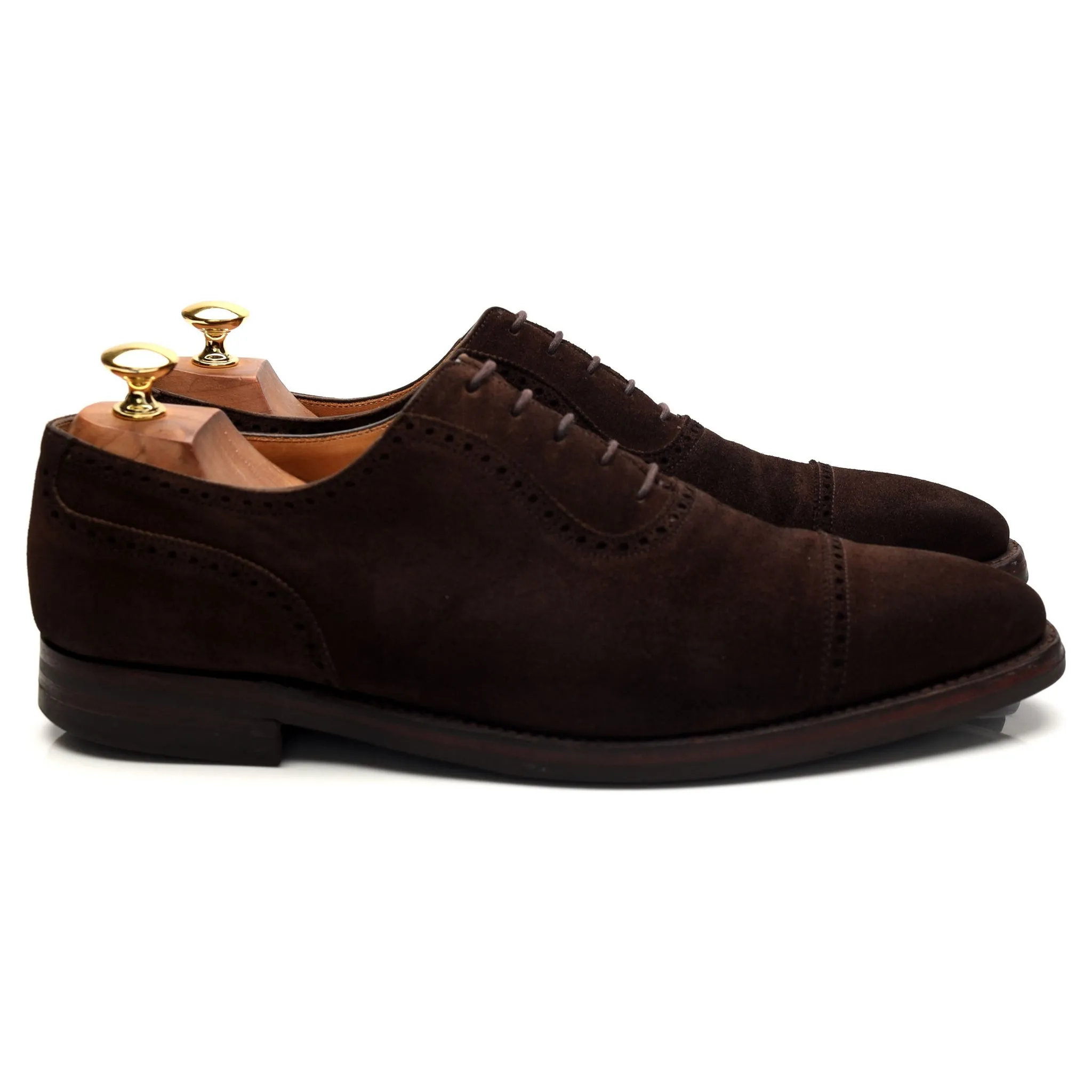 'Westbourne' Dark Brown Suede Oxford UK 9.5 E Leather Comfort
