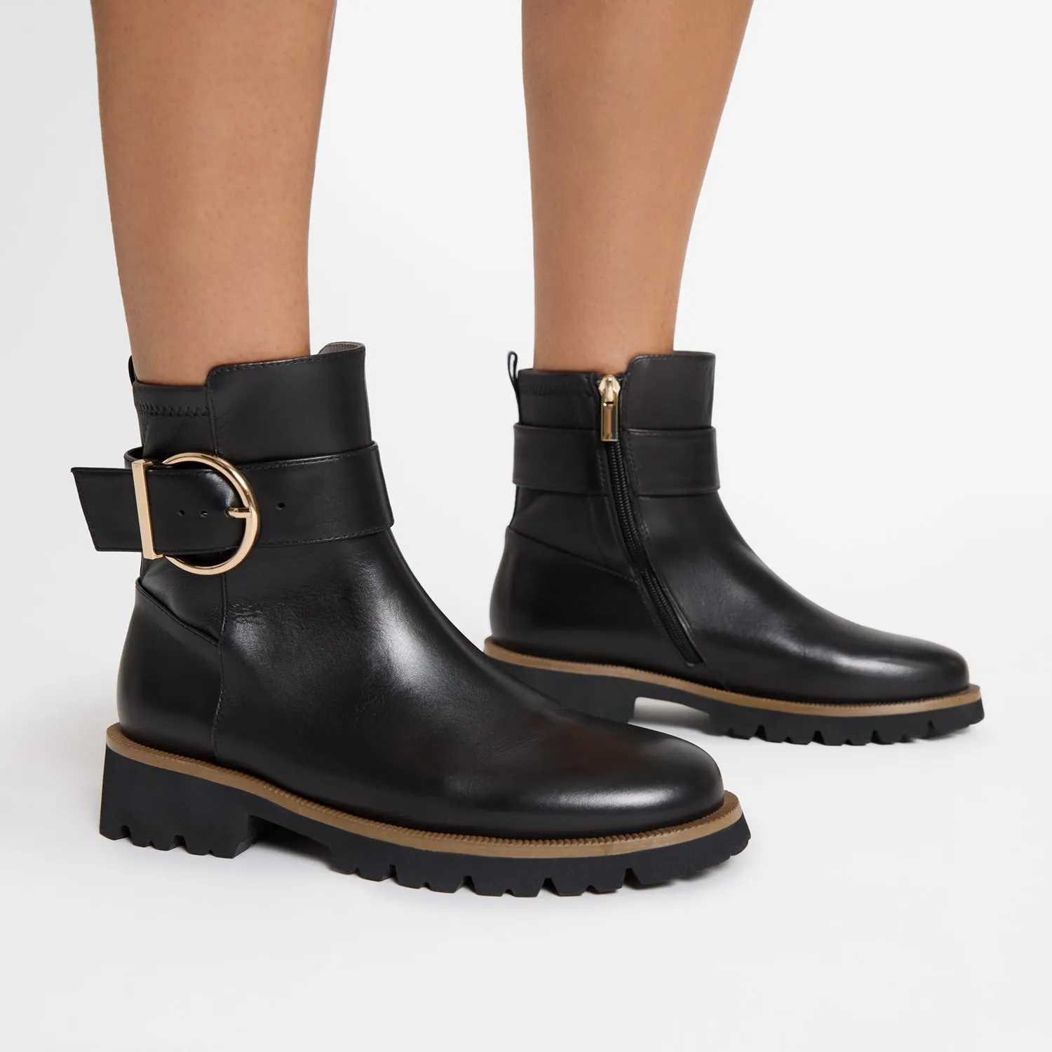 Everyday Protection Jaxon Ankle Boot | Black leather