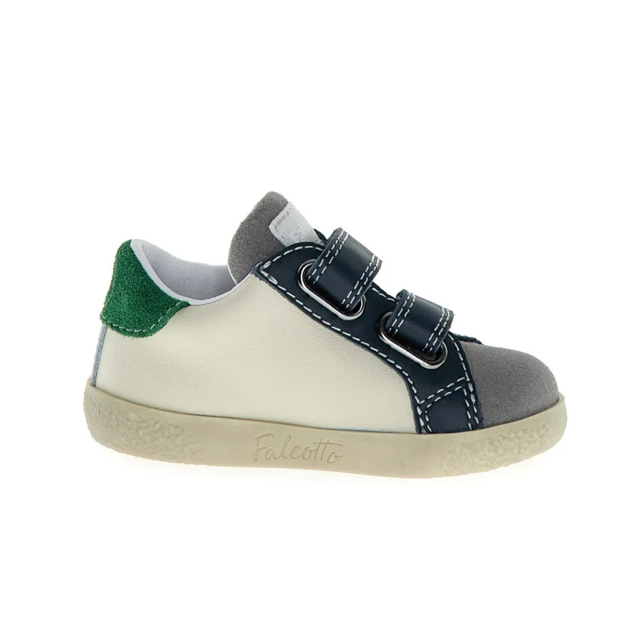 Falcotto Boy's and Girl's Alnoite 2 Vl Casual Shoes - Dark Grey/Milk/Zucca Sneakers