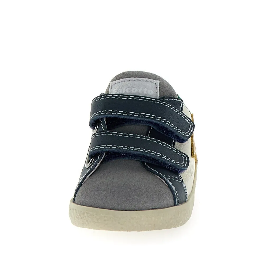 Falcotto Boy's and Girl's Alnoite 2 Vl Casual Shoes - Dark Grey/Milk/Zucca Sneakers