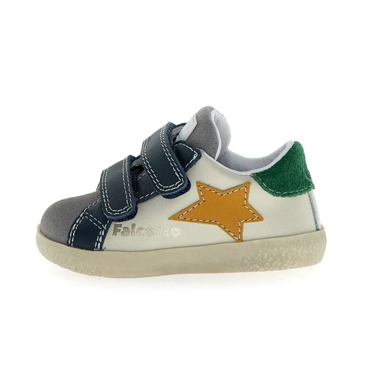 Falcotto Boy's and Girl's Alnoite 2 Vl Casual Shoes - Dark Grey/Milk/Zucca Sneakers