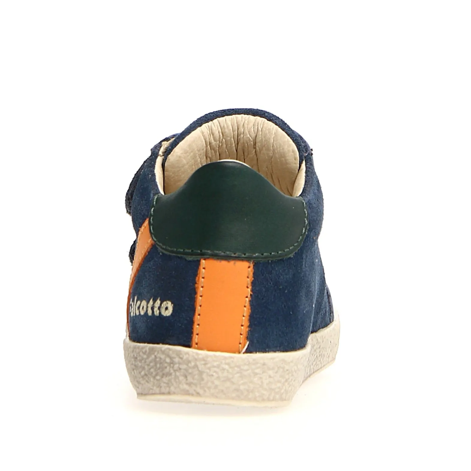 Falcotto Boy's Panki Sneakers, Indigo/Orange Strap Kids