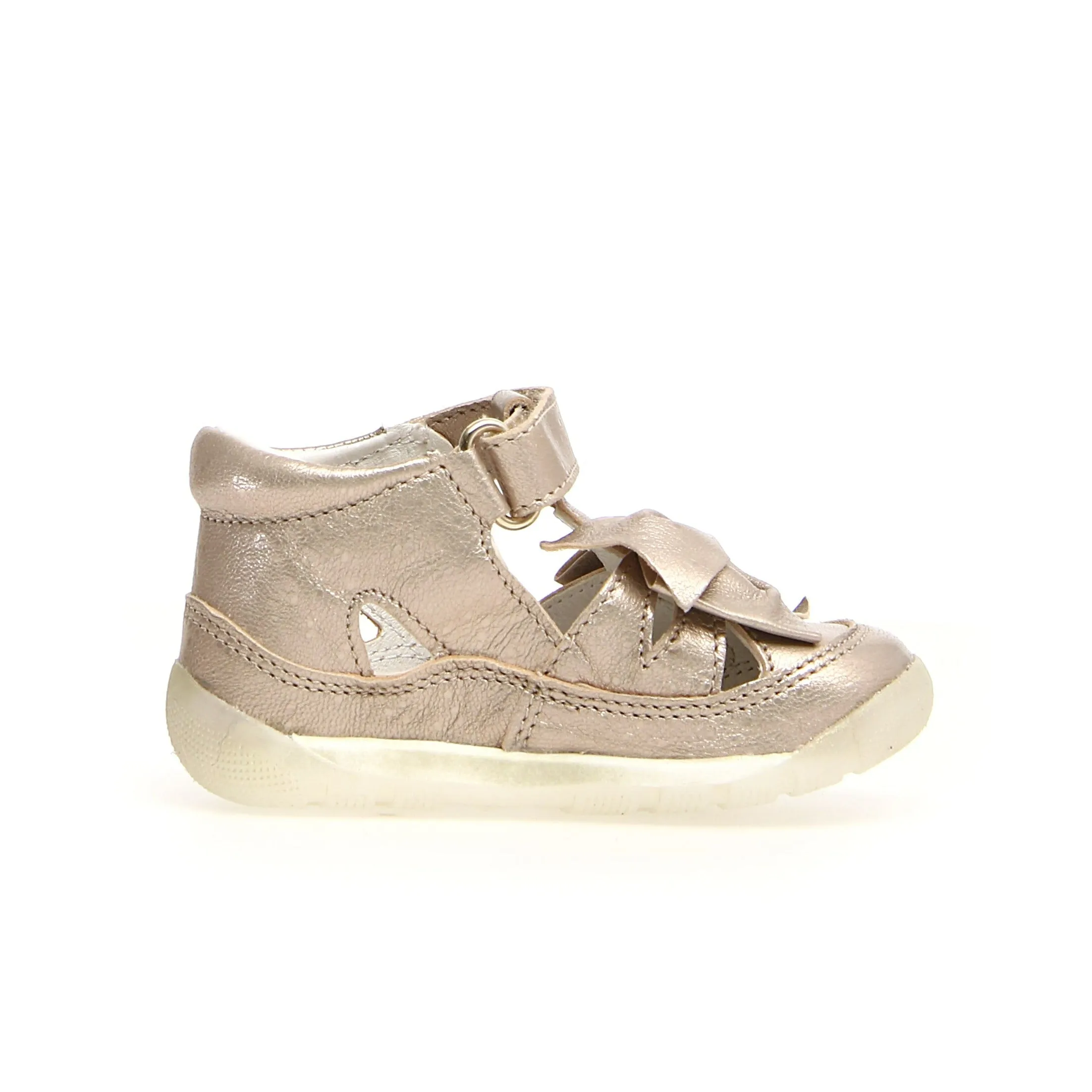 Falcotto Gily Girl's Casual Shoes - Pebbled Cipria Width Options