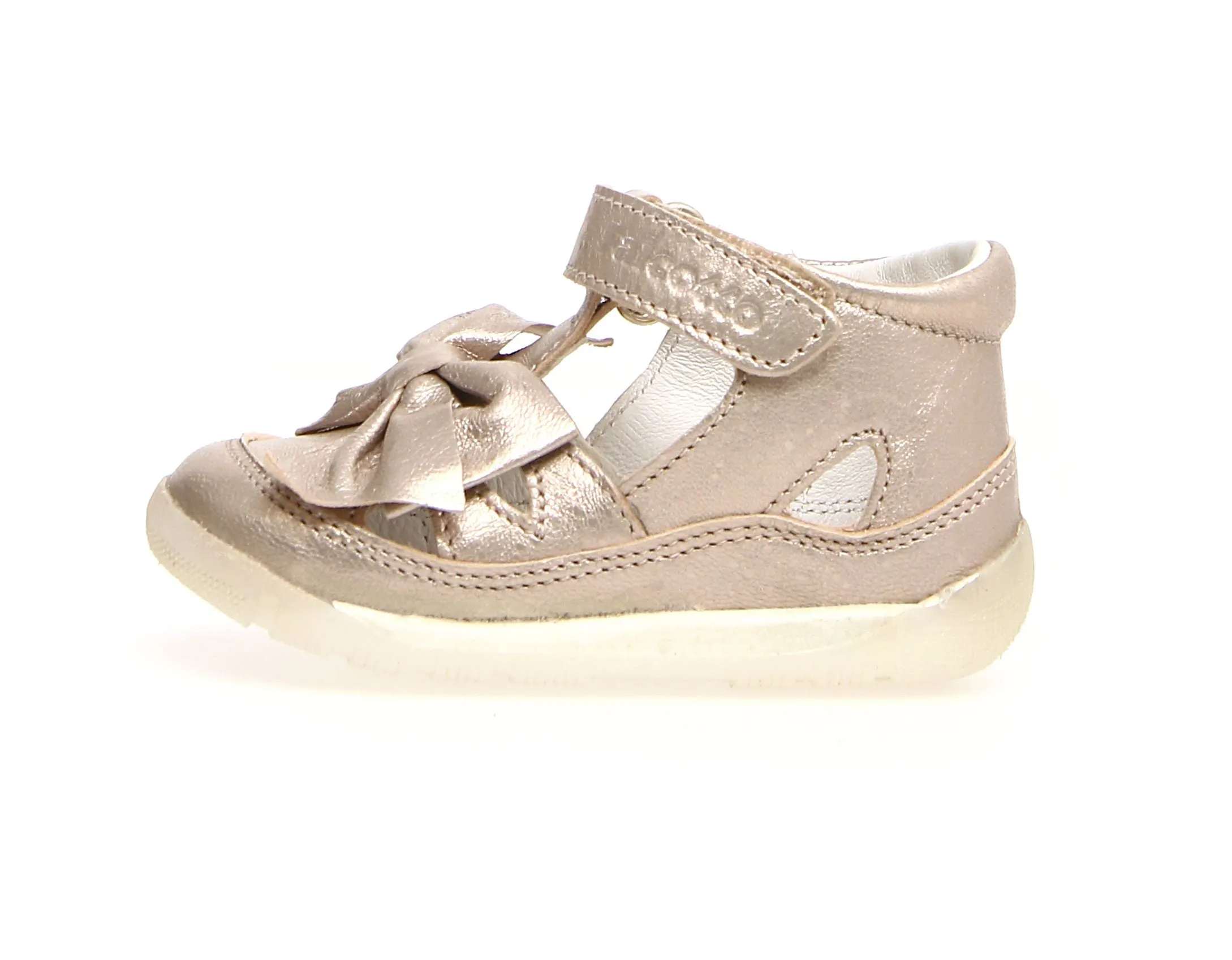 Falcotto Gily Girl's Casual Shoes - Pebbled Cipria Width Options