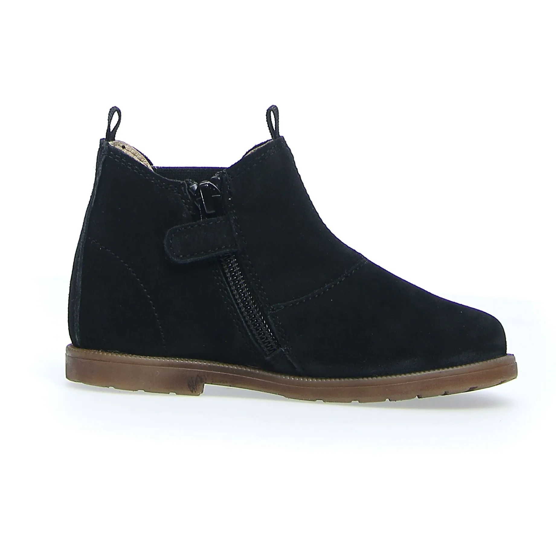 Falcotto Girl's & Boy's Winter Wood Suede Sneakers - Black suede upper