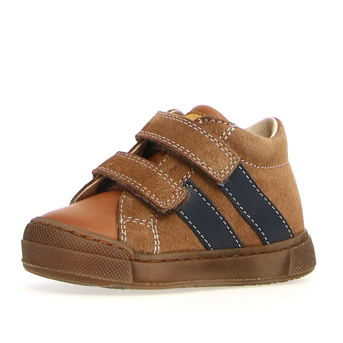 Kids' fall shoes Lightweight kids' wear Falcotto Girl's and Boy's Gazer Vl Fashion Sneakers, Cognac Brown