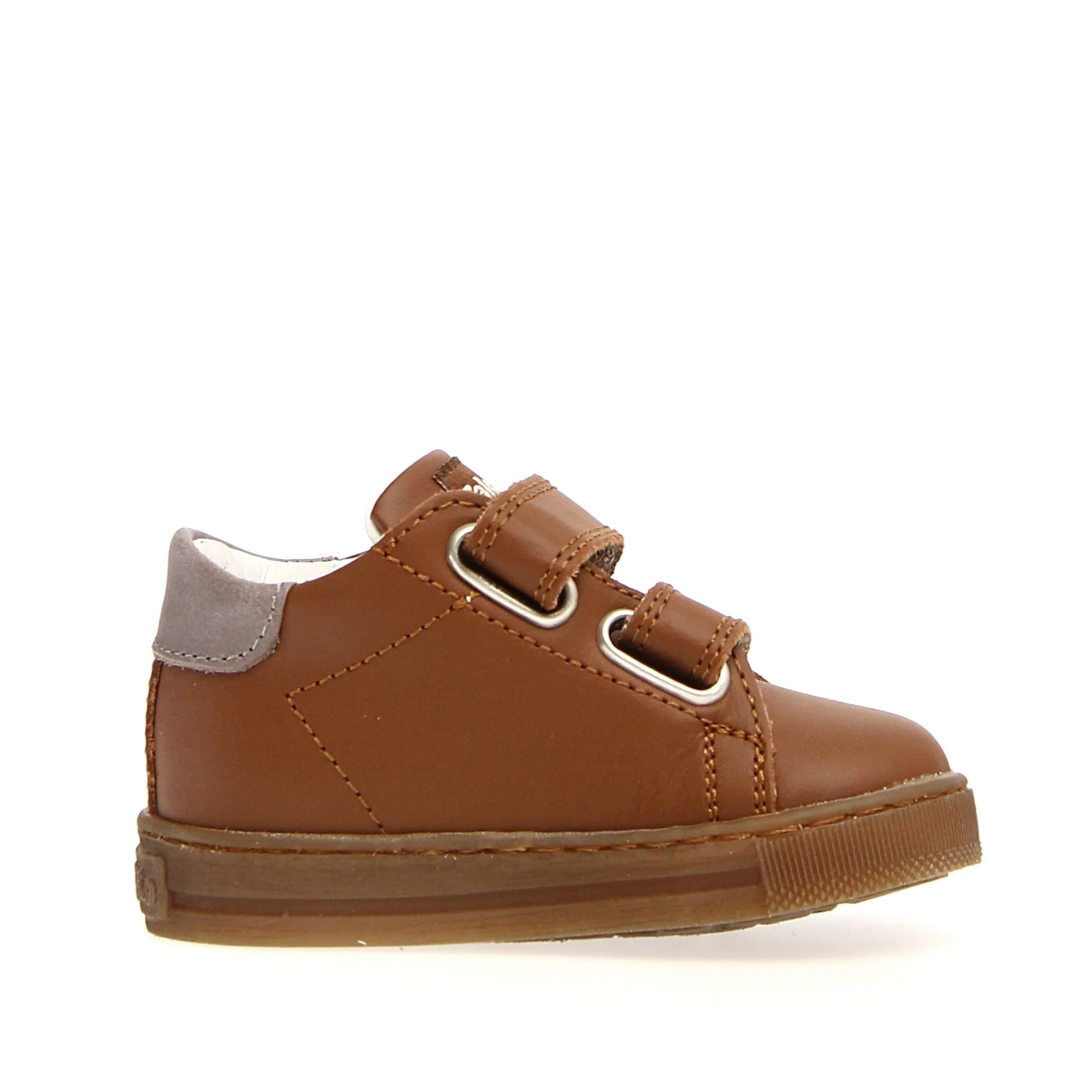 Falcotto Girl's and Boy's Sasha Vl Calf Fashion Sneakers - Cuoio/Dark Grey Growing Kids