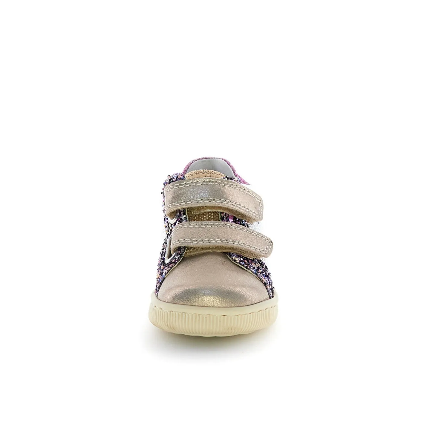 Falcotto Girl's Kiner Vl Lace Up Casual Shoes - Glitter Silver/Cipria Gender Specific