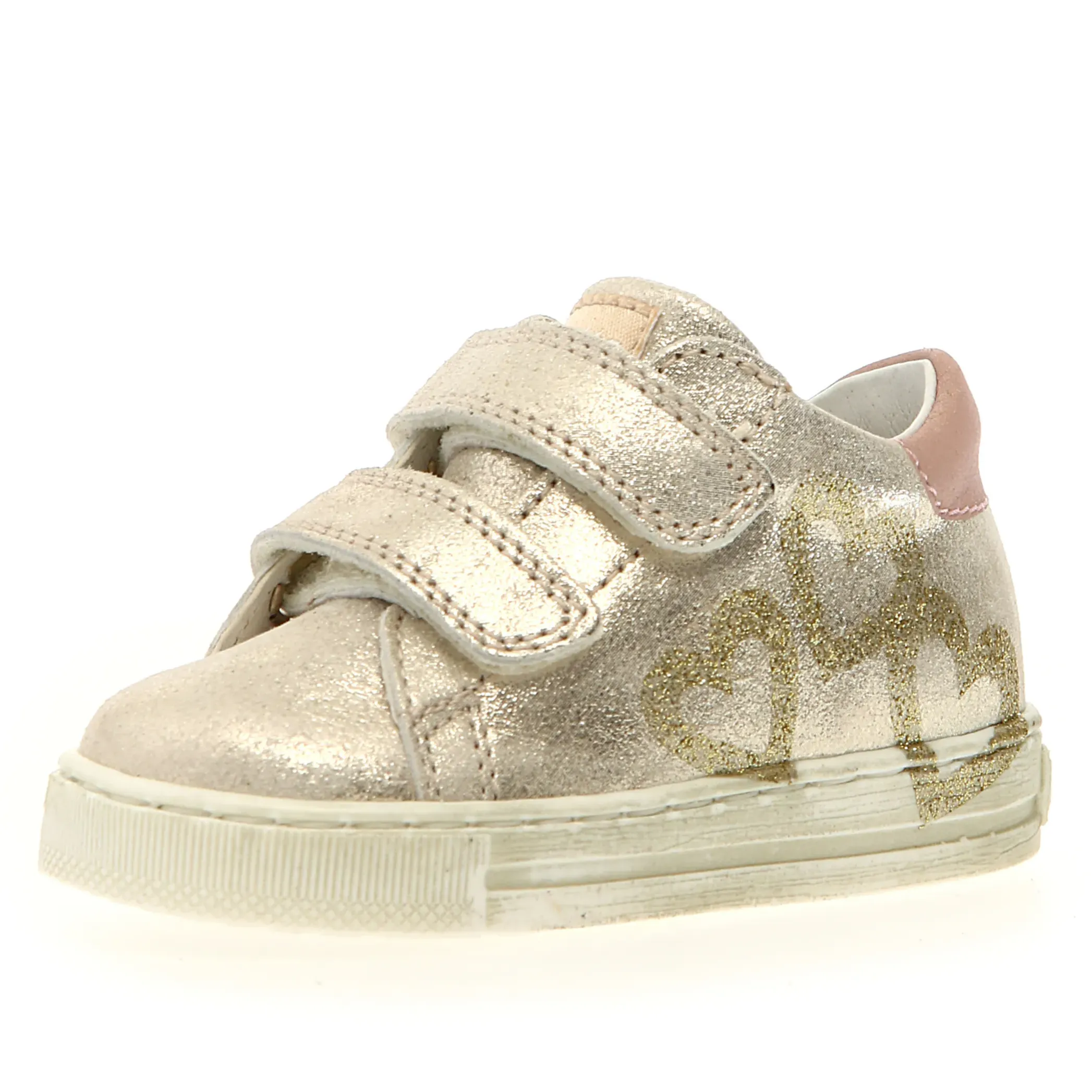 Waterproof kids' items Adjustable kids' accessories Falcotto Girl's Lovemy Vl Casual Shoes - Platinum / Milk