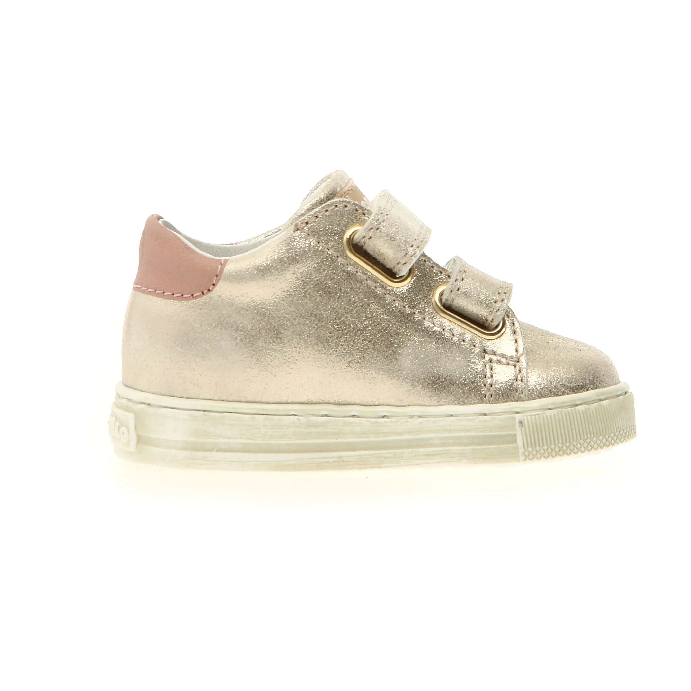 Falcotto Girl's Lovemy Vl Casual Shoes - Platinum / Milk Elastic Bands