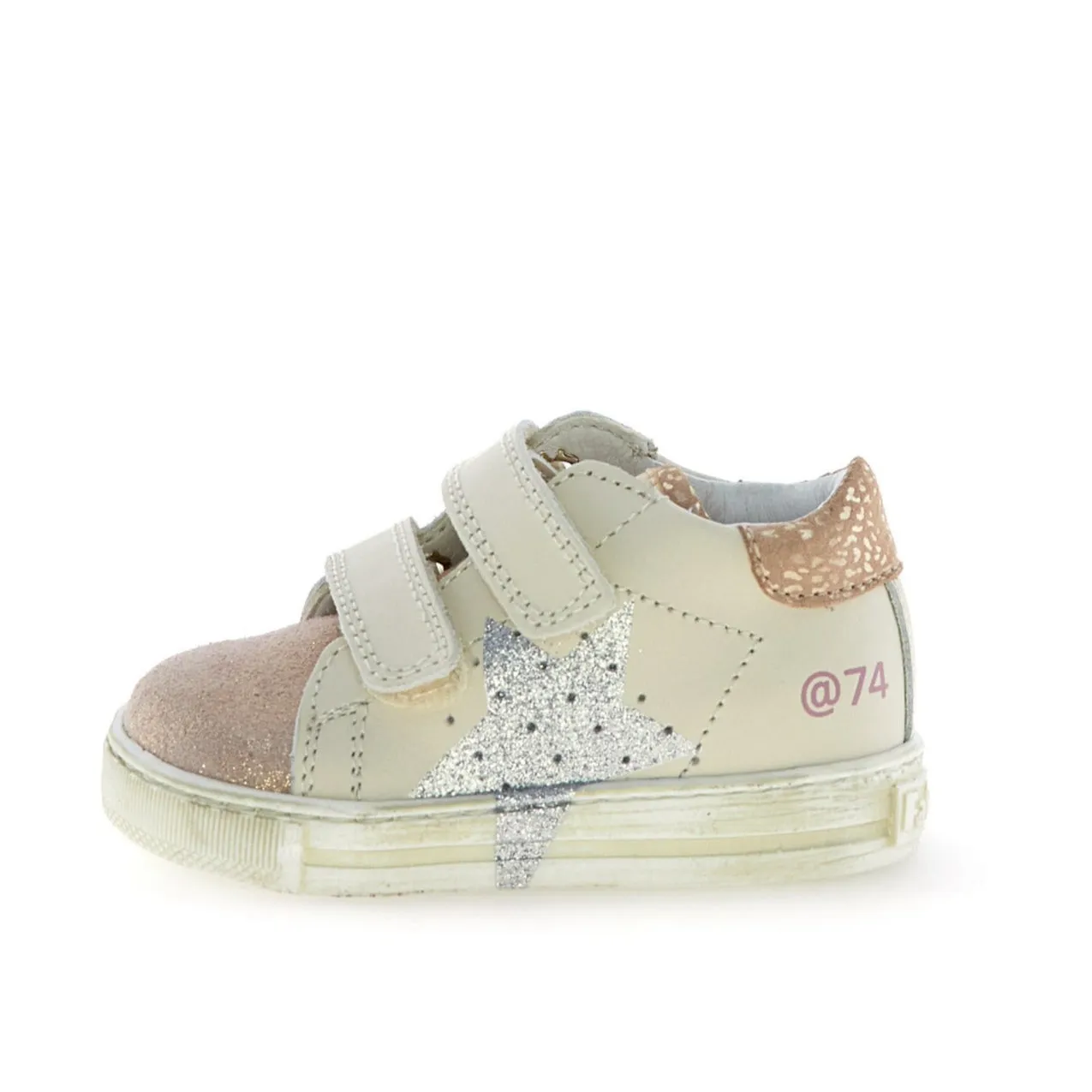 Boys' specific shoes Polka - dotted kids' items Falcotto Girl's Salazar 3 Vl Casual Shoes - Milk/Rose