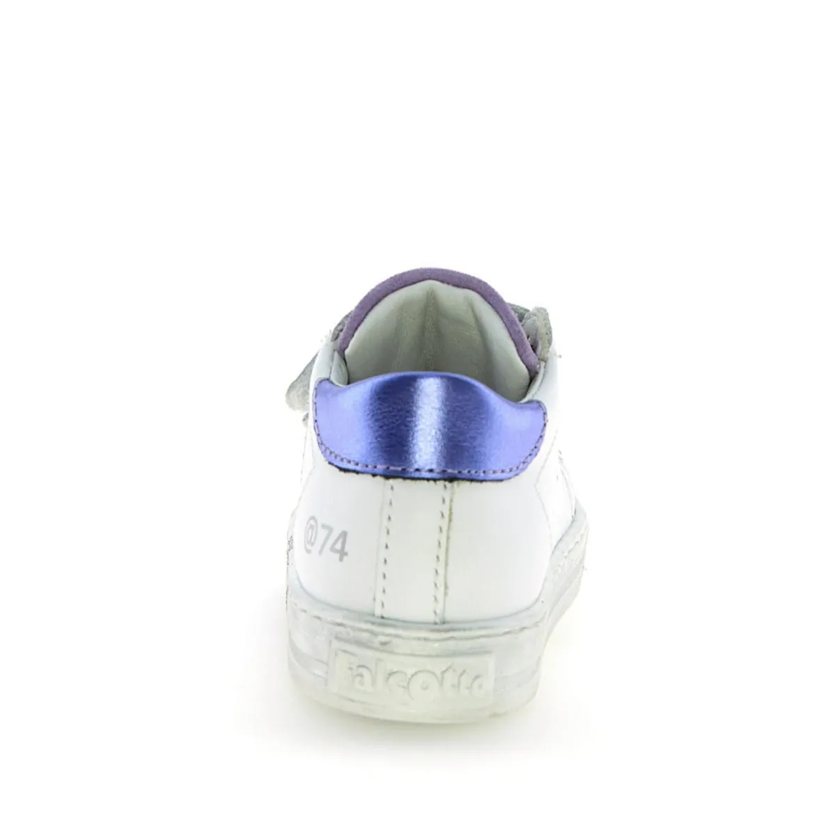 Falcotto Girl's Salazar 3 Vl Casual Shoes - White/Silver/Light Purple Minimalist Kids