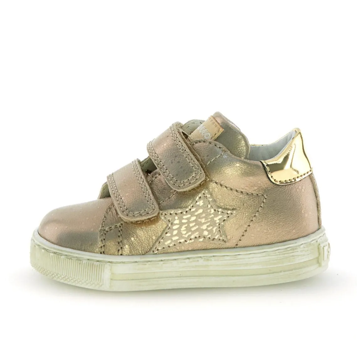 Falcotto Girl's Sasha Vl Casual Shoes - Cipria/Platinum Button Kids