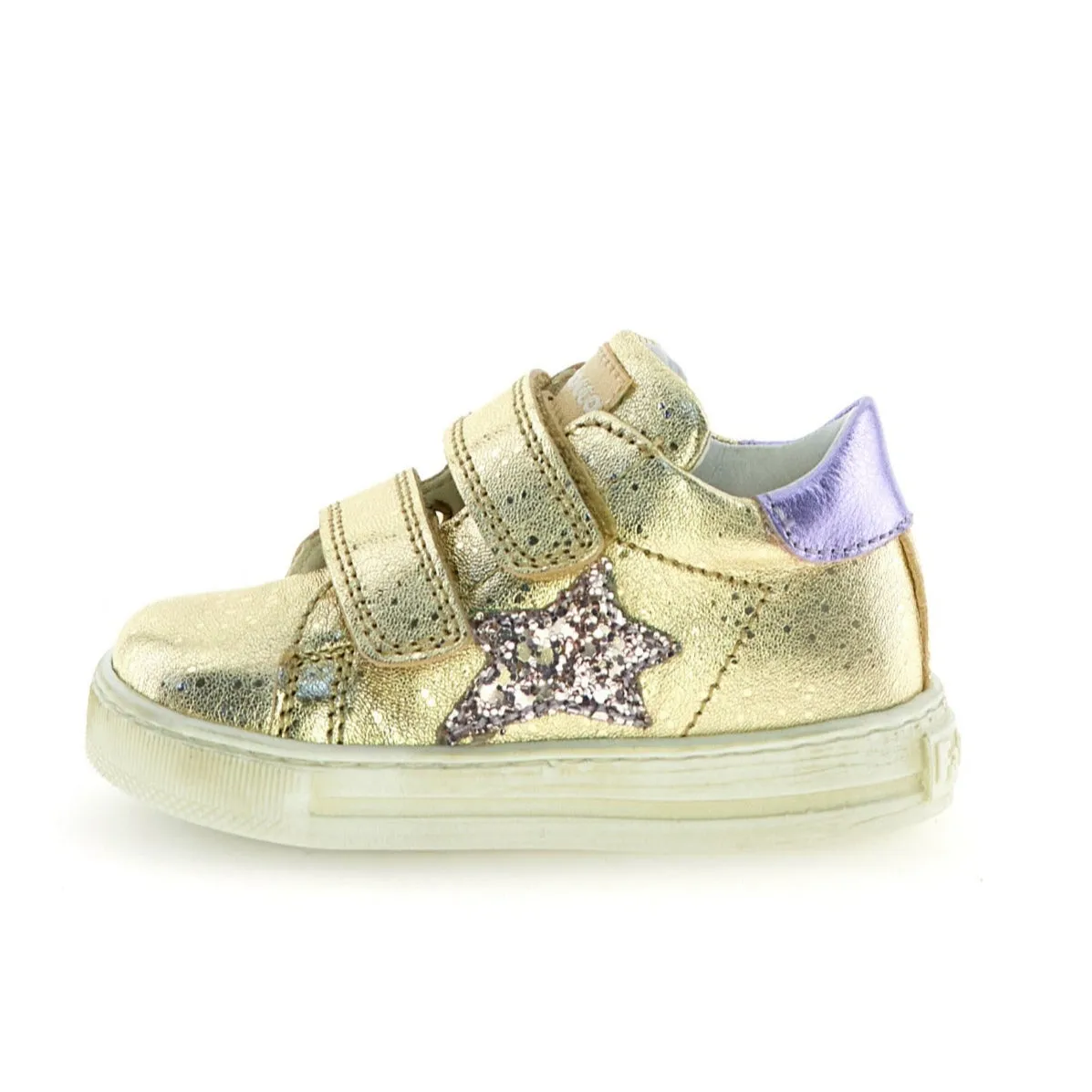 Falcotto Girl's Sasha Vl Casual Shoes - Platinum/Lilac Little ones' items Fancy kids' clothing