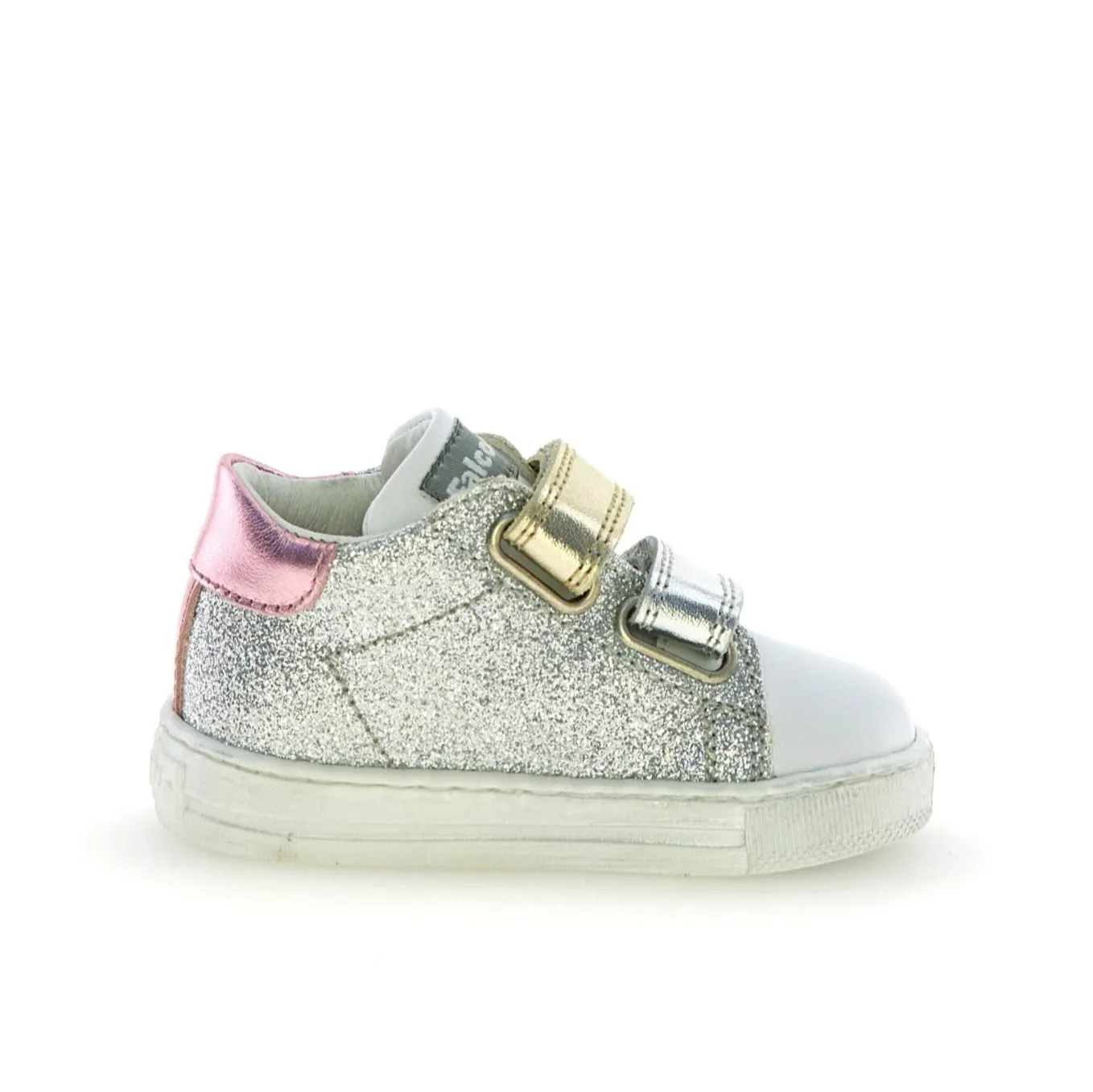 Falcotto Girl's Sasha Vl Casual Shoes - Silver/White Logo Kids