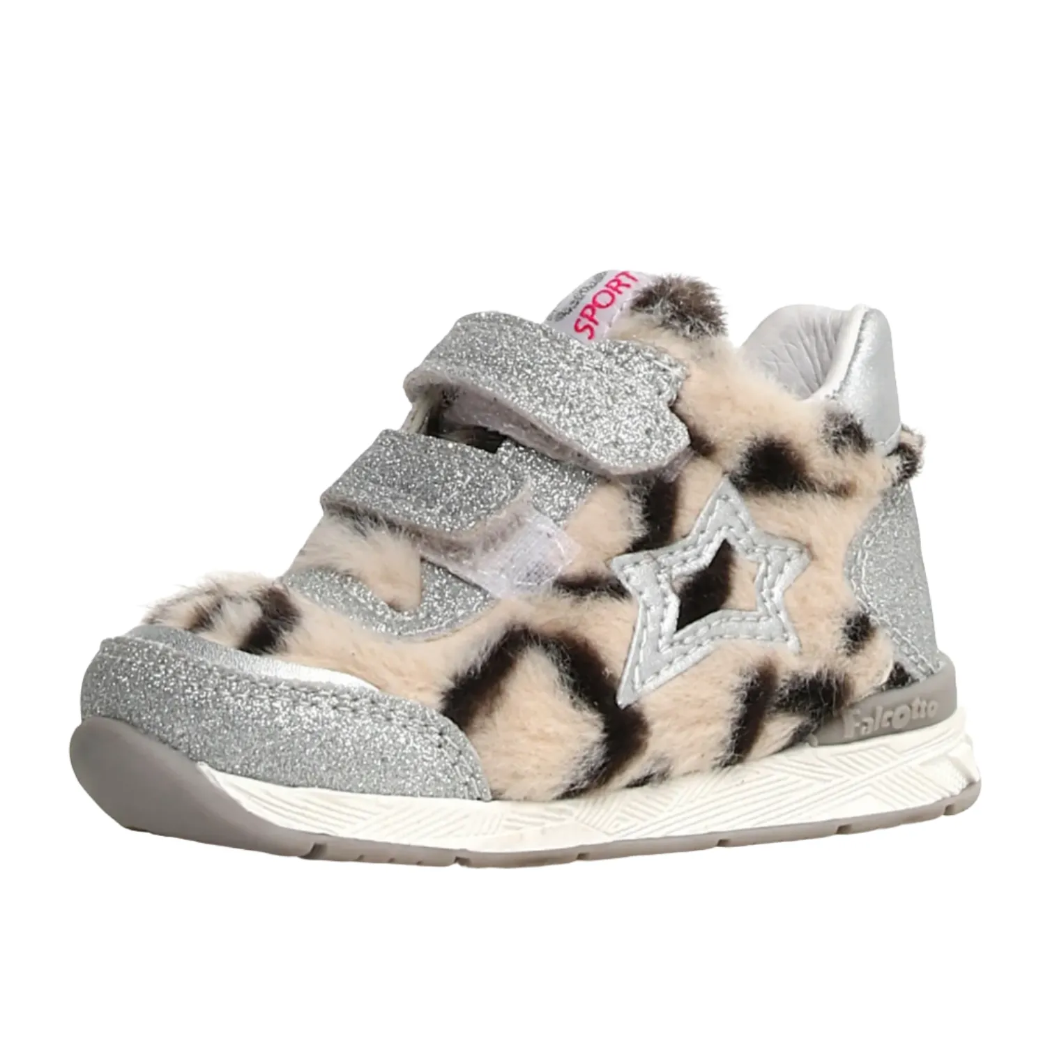 Kids' boots Synthetic kids' shoes Falcotto New Ferdi 2 Vl Girl's Sneakers - Silver/White/Black