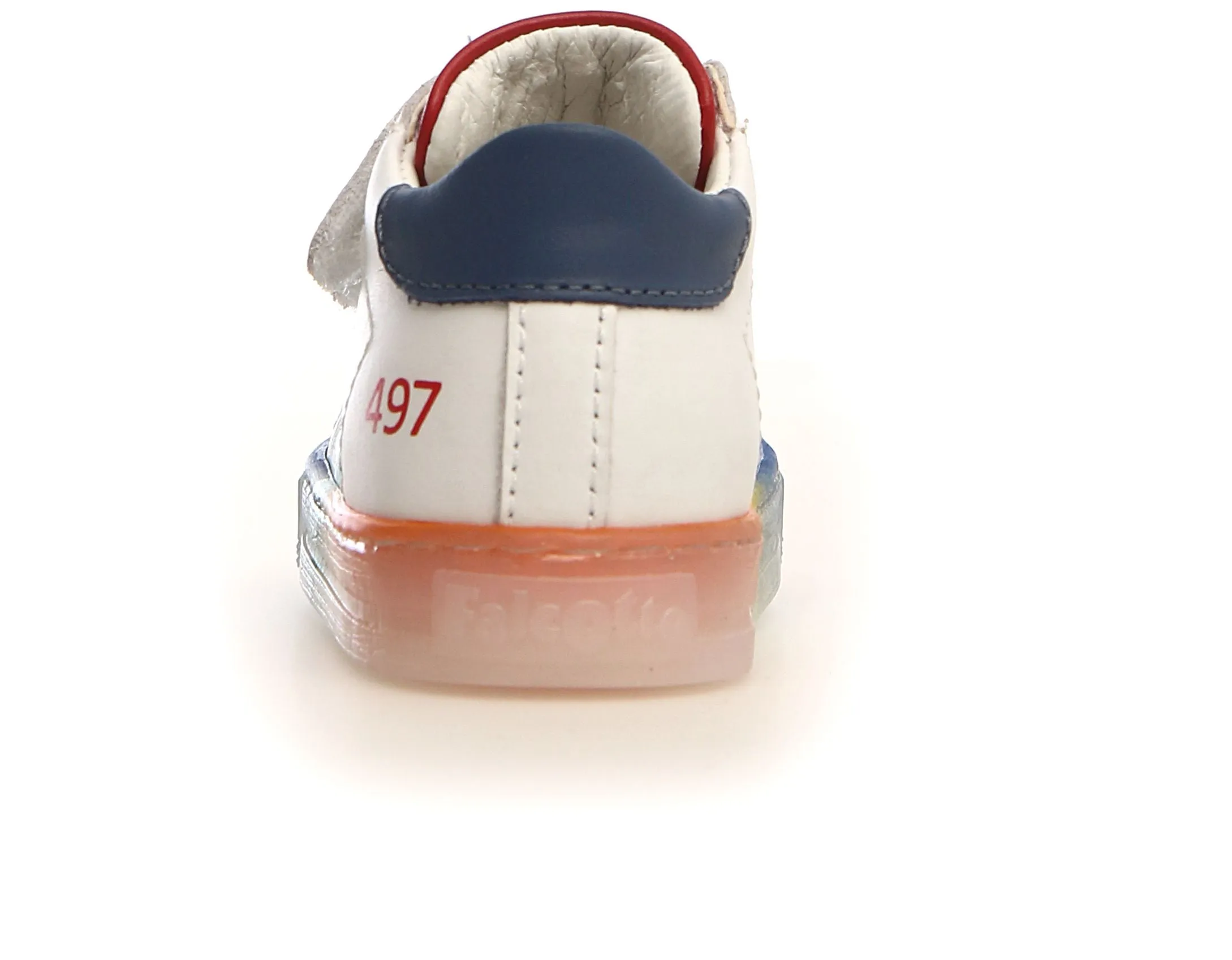 Falcotto Salazar VL Boy's and Girl's Sneakers - White/Azure/Green Neutral Colors