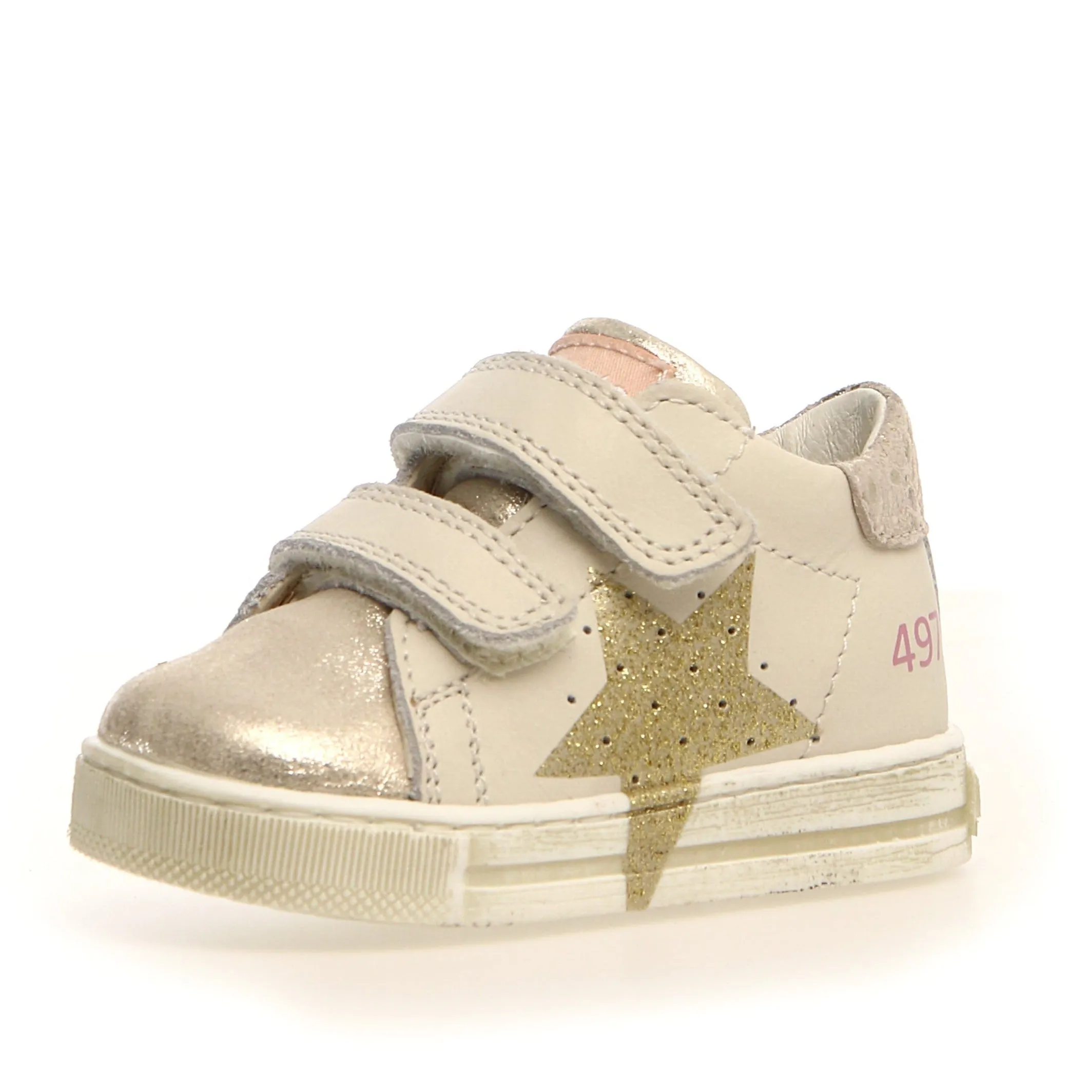 Falcotto Salazar VL Girl's Sneakers - Platinum/Milk Girls' specific shoes