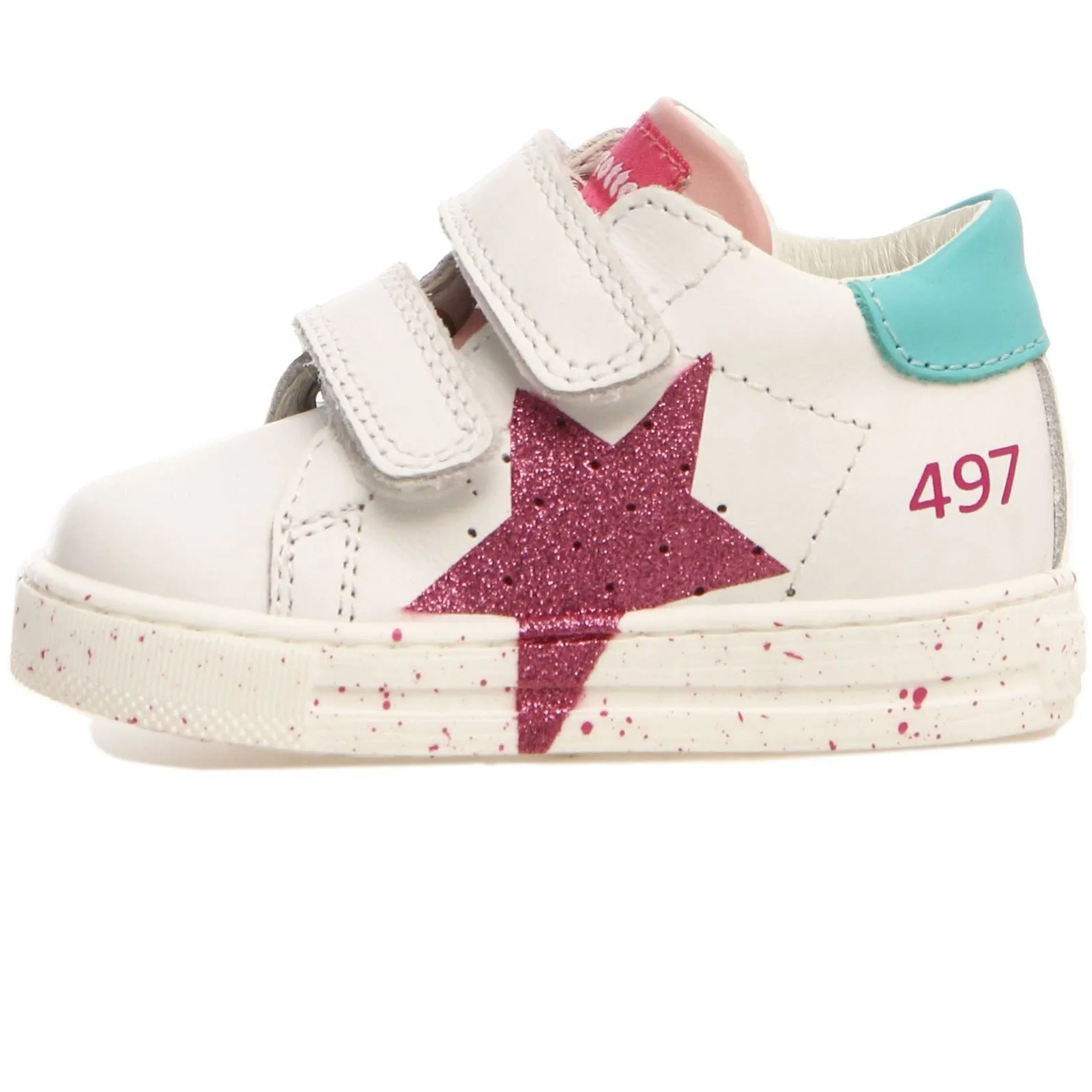 Falcotto Salazar VL Girl's Sneakers - White/Capri/Fuchsia Winter kids' wear Teen - sized shoes