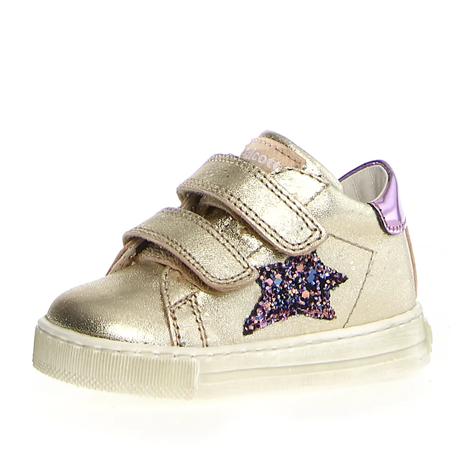 Falcotto Sasha Vl Girl's Casual Shoes - Platinum/Pink kids' athletic shoes Little ones' items