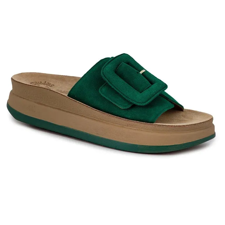 FANTASY SANDALS VASILEA - DREAM GREEN Tread Pattern Superior shock absorption