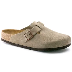 BIRKENSTOCK BOSTON - TAUPE - NARROW - B07000BN560773 Boosted style Streamlined Style