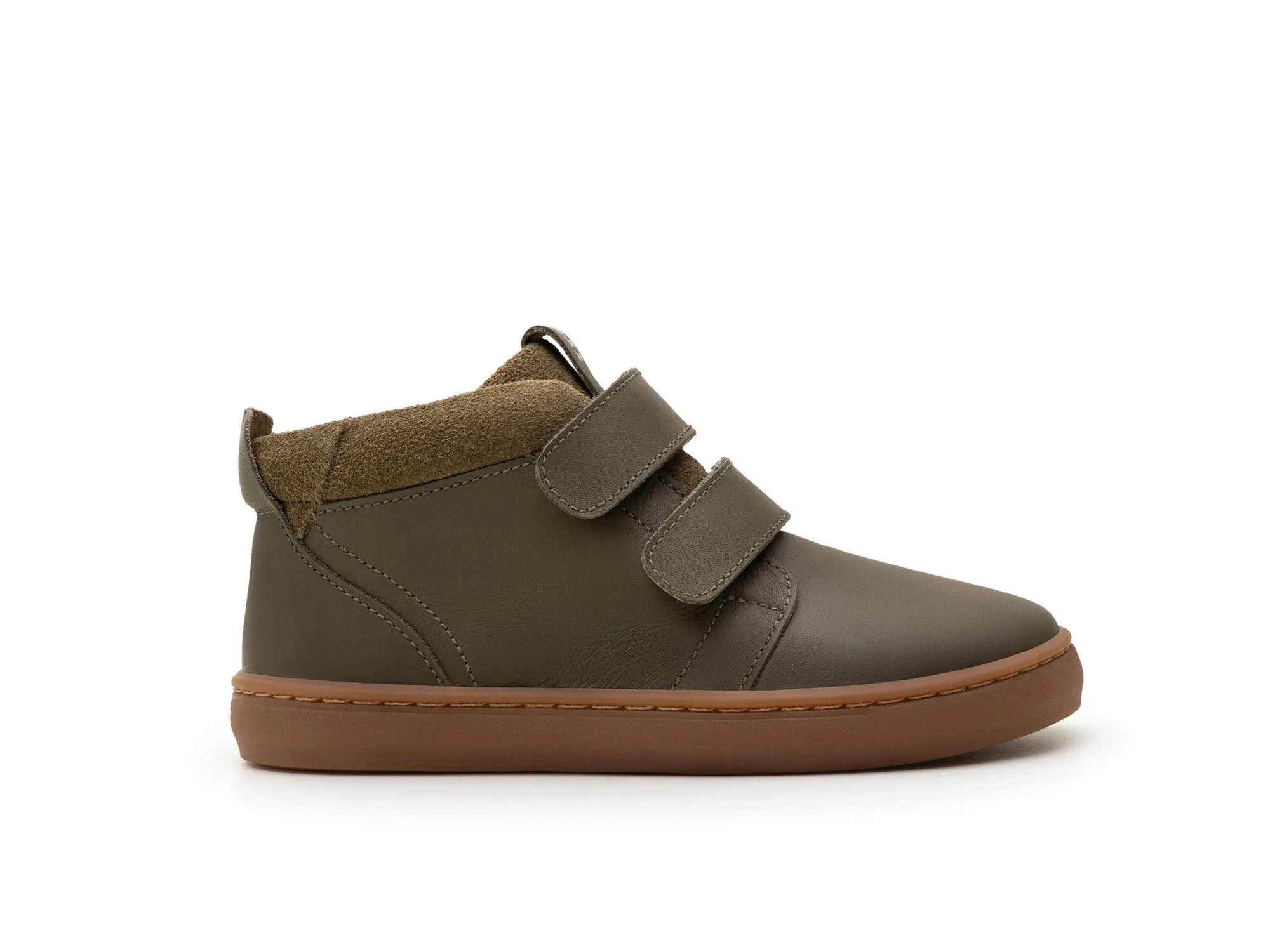 Faux Fur Kids Tip Toey Joey Boy's and Girl's Cascade Boots - Mineral Green / Olive Suede