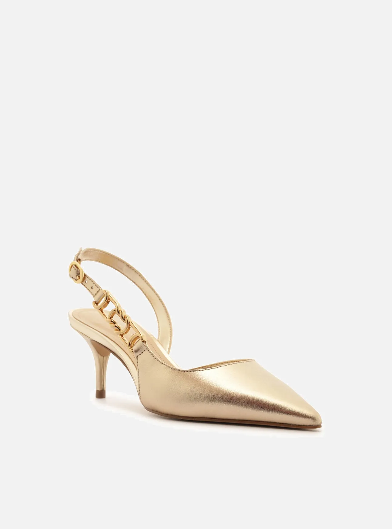 Faye Leather  Stiletto Pump High-Quality Heels