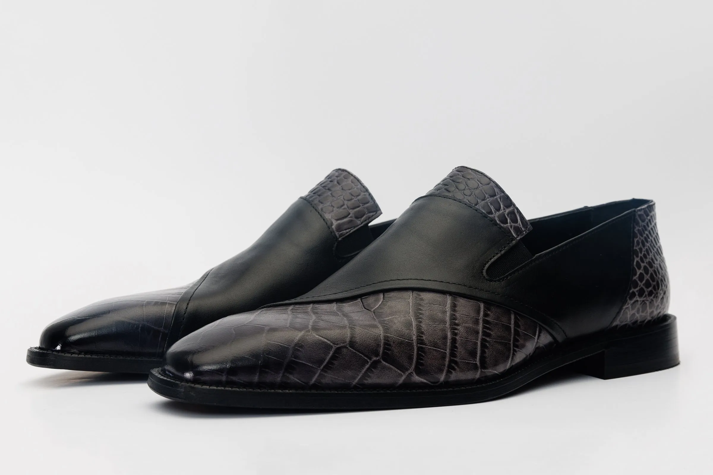 Feather-Soft The Mississippi Black Leather Loafer Men Shoe