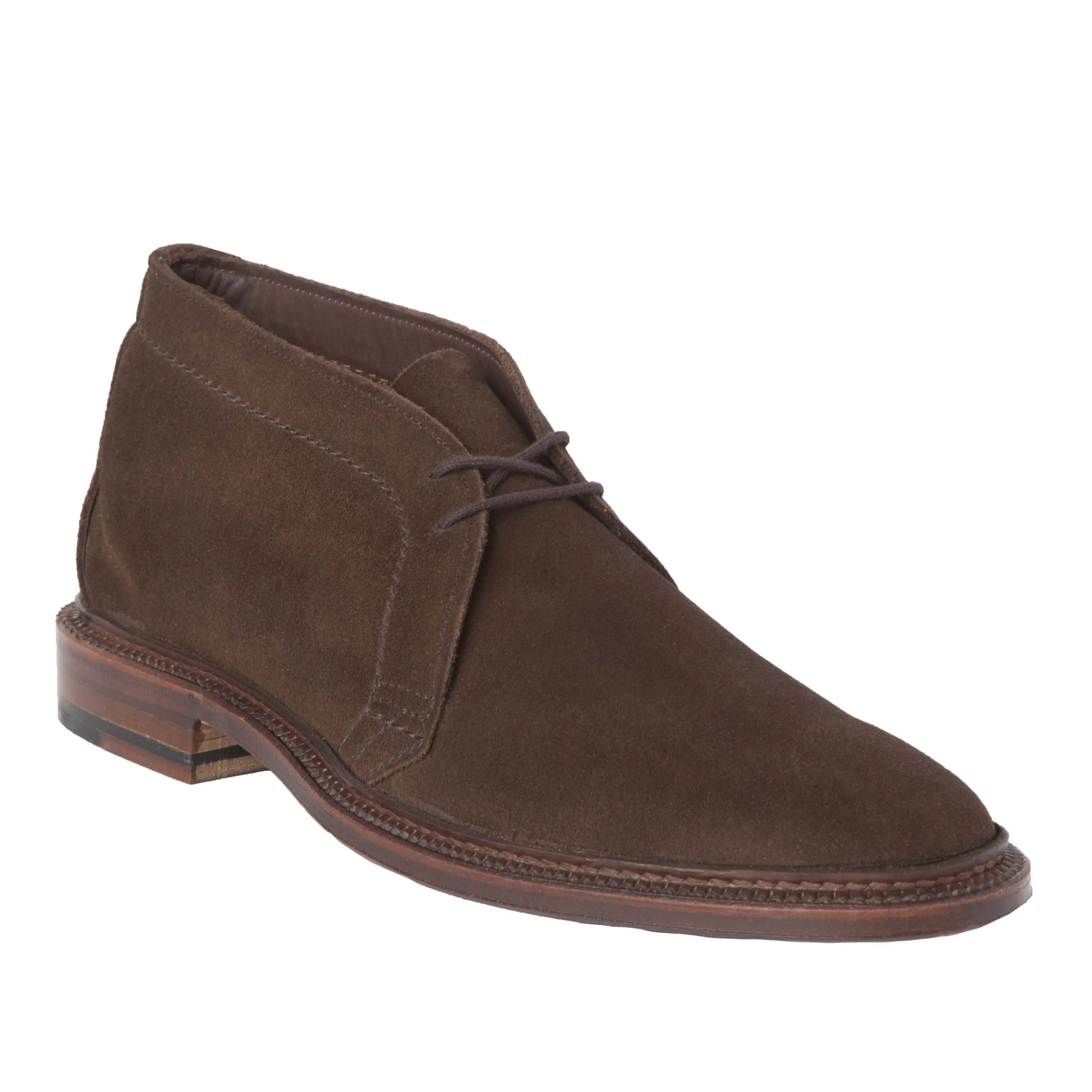 Resistant Layer 1492 - Unlined Chukka in Brown Suede.