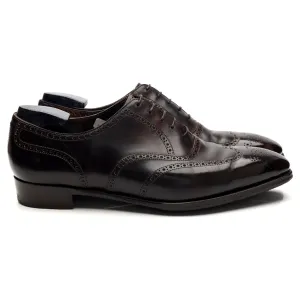 Comfortable Style 'Finchley' Dark Brown Museum Leather Oxford Brogue UK 9 E