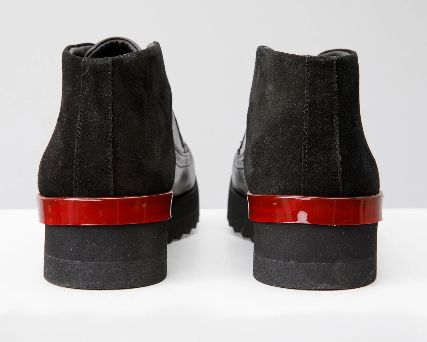 Firm-Core The Kagan Black Wingtip Chukka Men Sneaker Boot