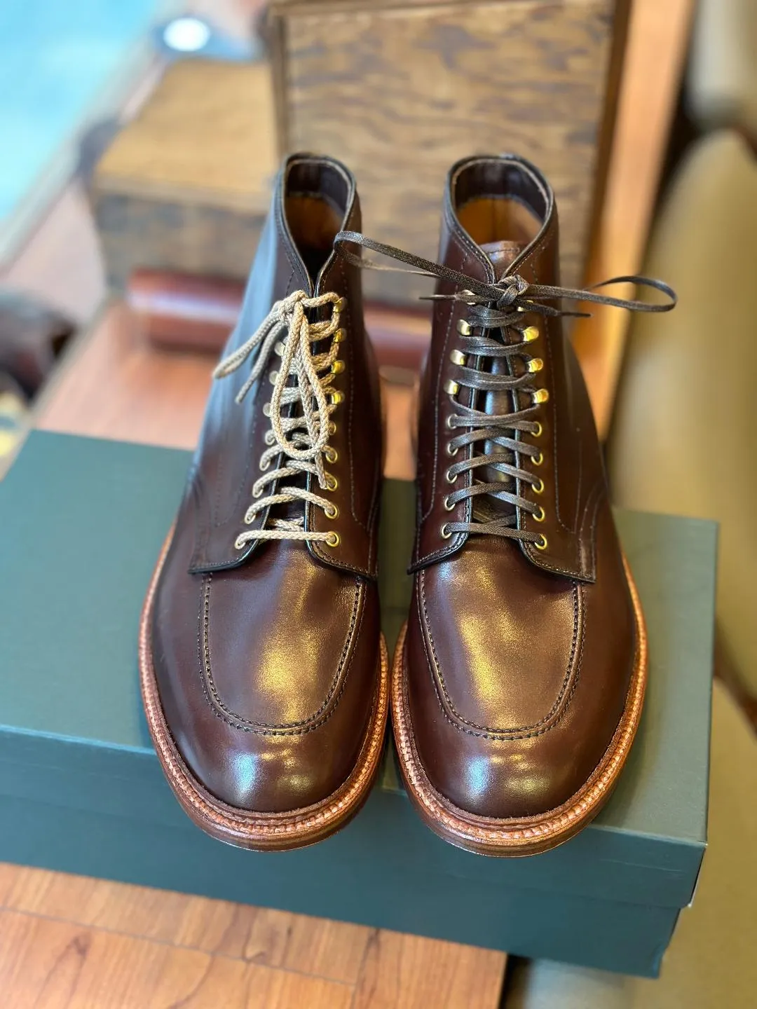 Firm Step 40577H - Stitchdown "Otis" Indy Boot in Brown Calf