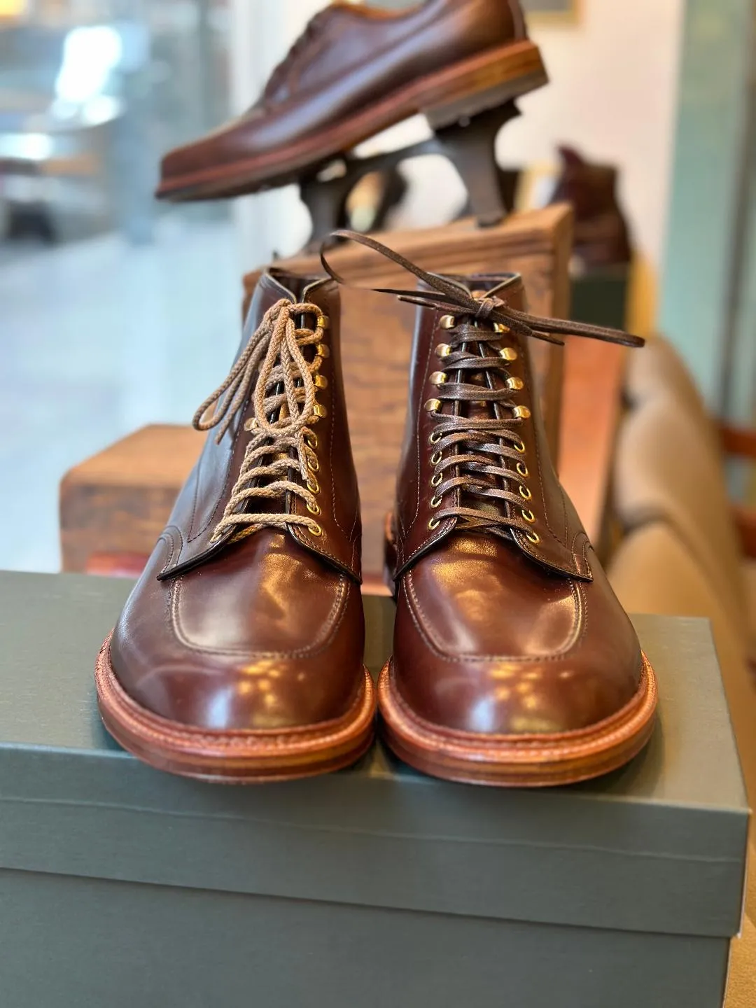 Firm Step 40577H - Stitchdown "Otis" Indy Boot in Brown Calf