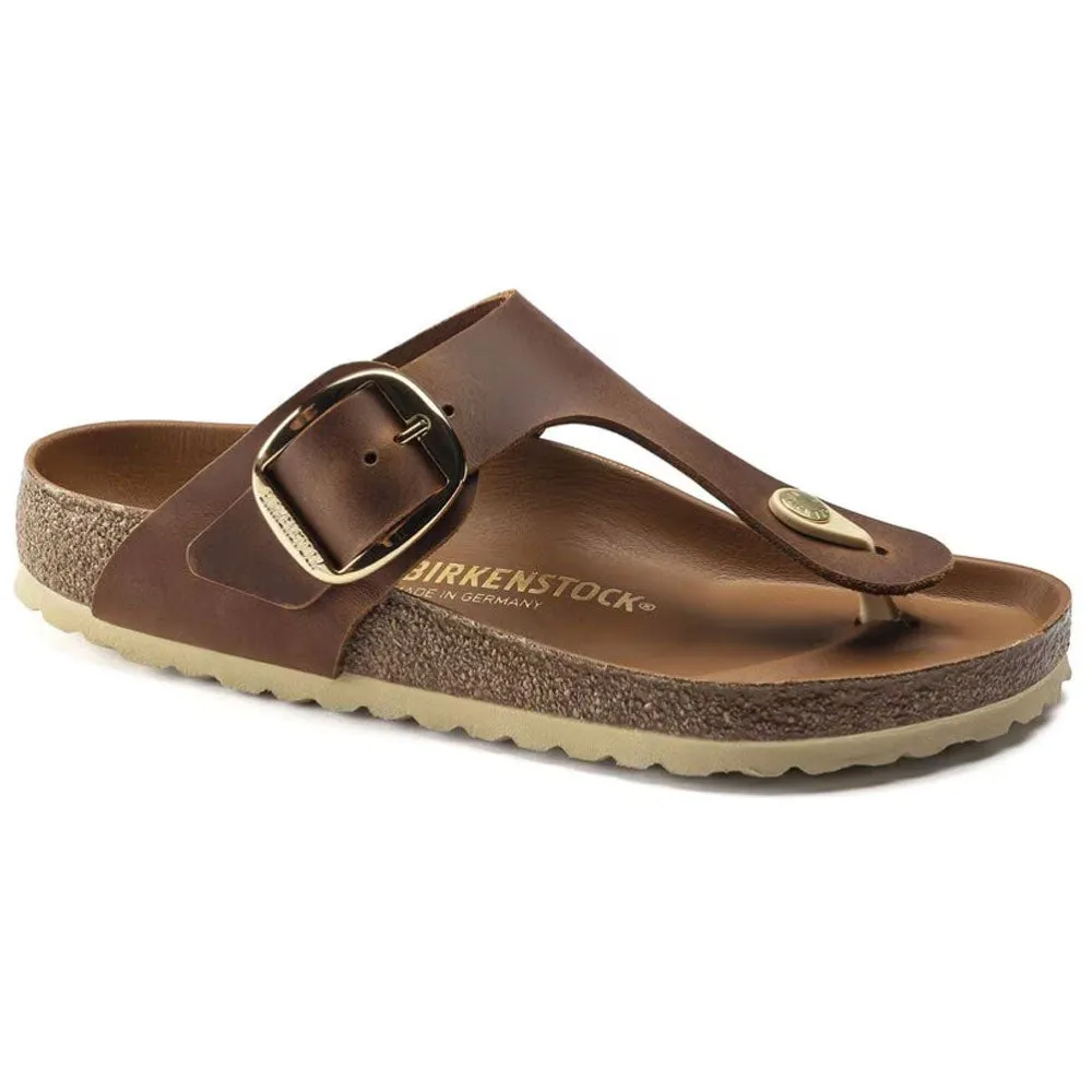 Birkenstock Gizeh Big Buckle Sandal Womens Shoes Cognac