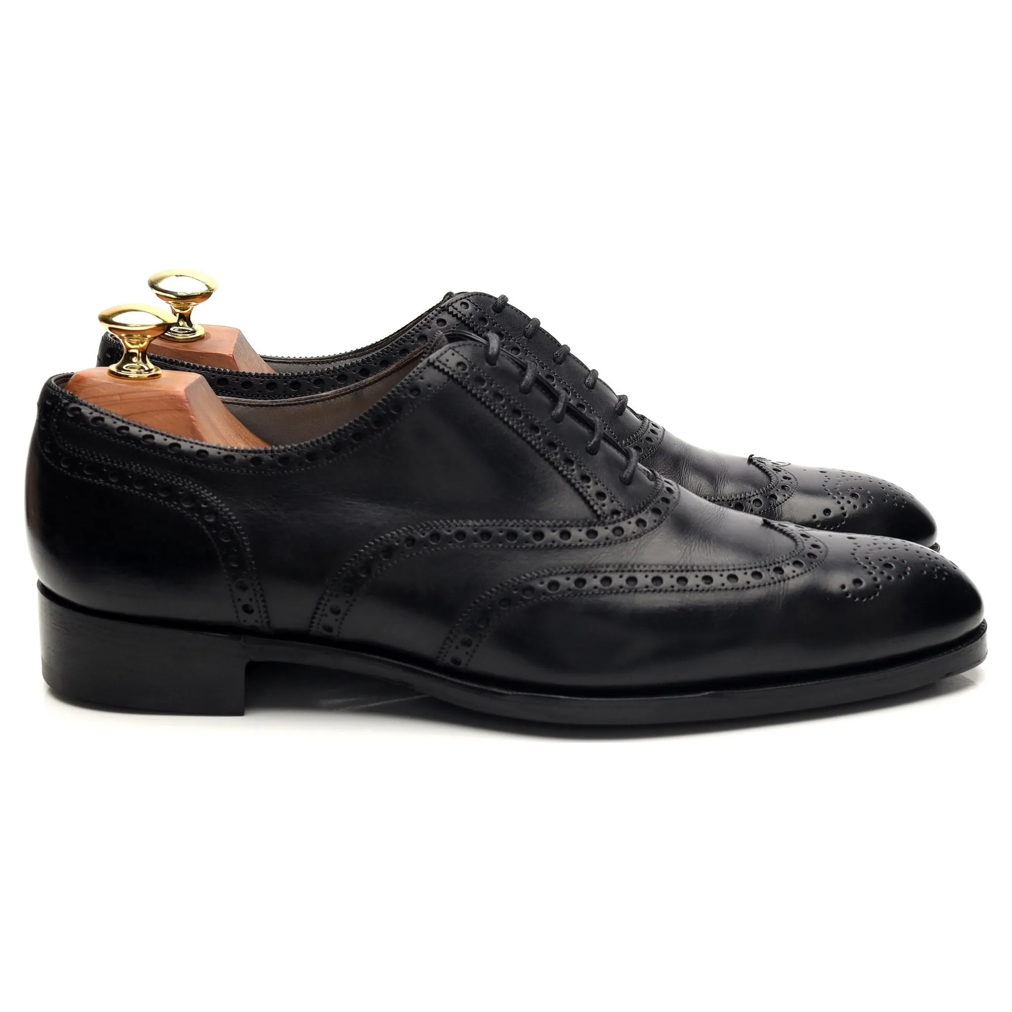 Timeless Fashion Weekend Fashion 'Rothschild' Black Leather Oxford Brogues UK 8 E