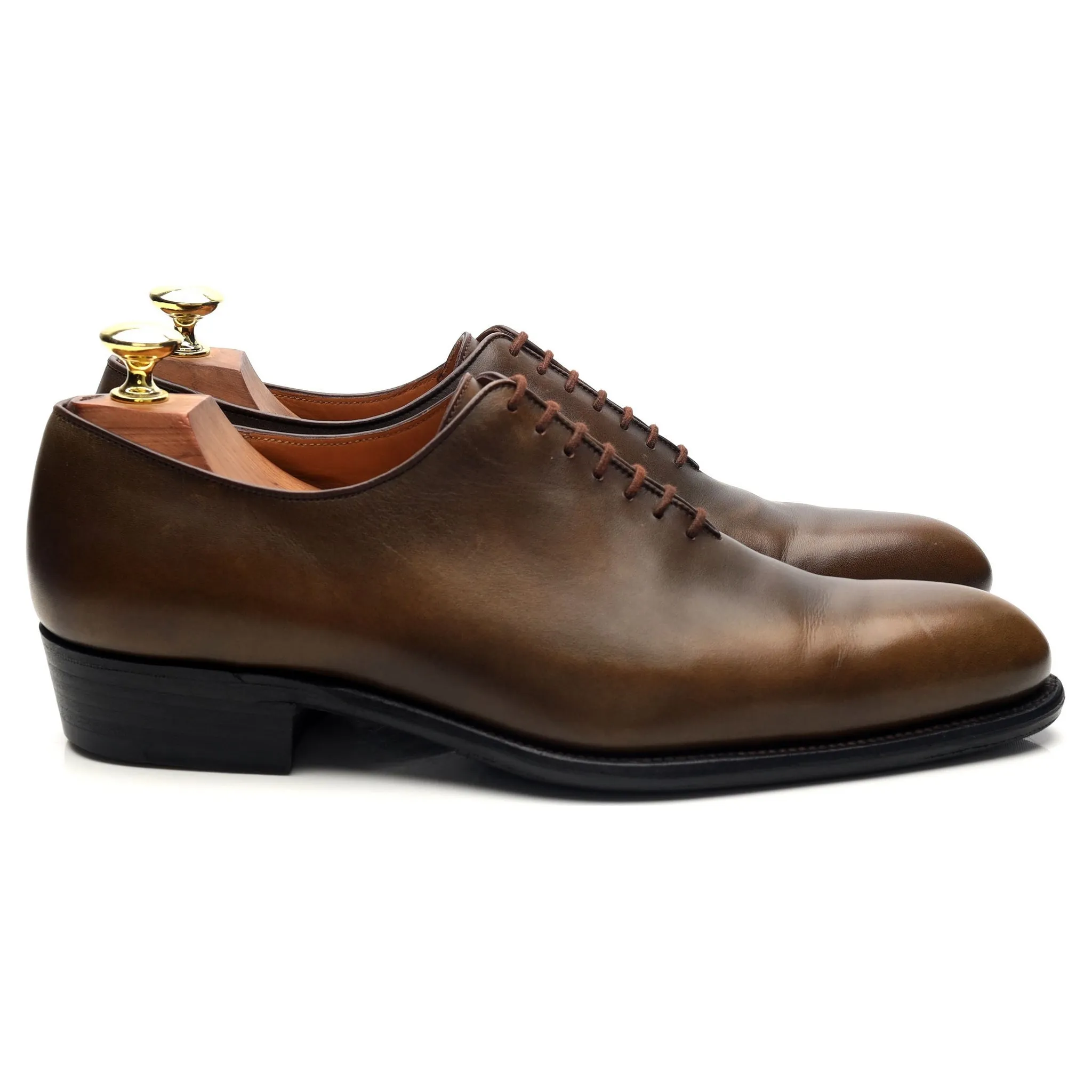 Comfortable Step Comfort Wear Shoes 'Flore' Brown Leather Wholecut Oxford 7 E UK 7.5