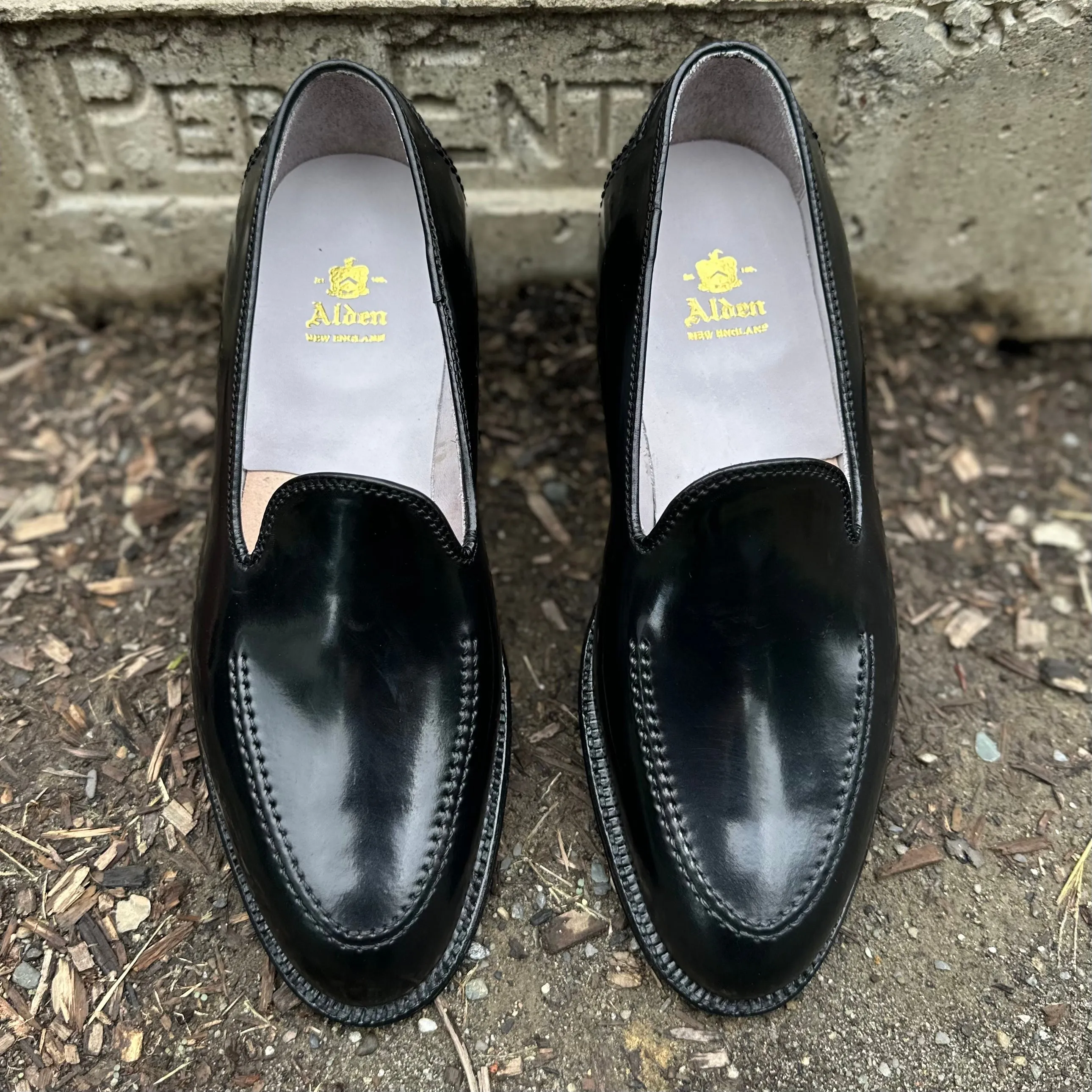 Flexible Step Style D2117 - Vanderbilt Slip On in Black Shell Cordovan