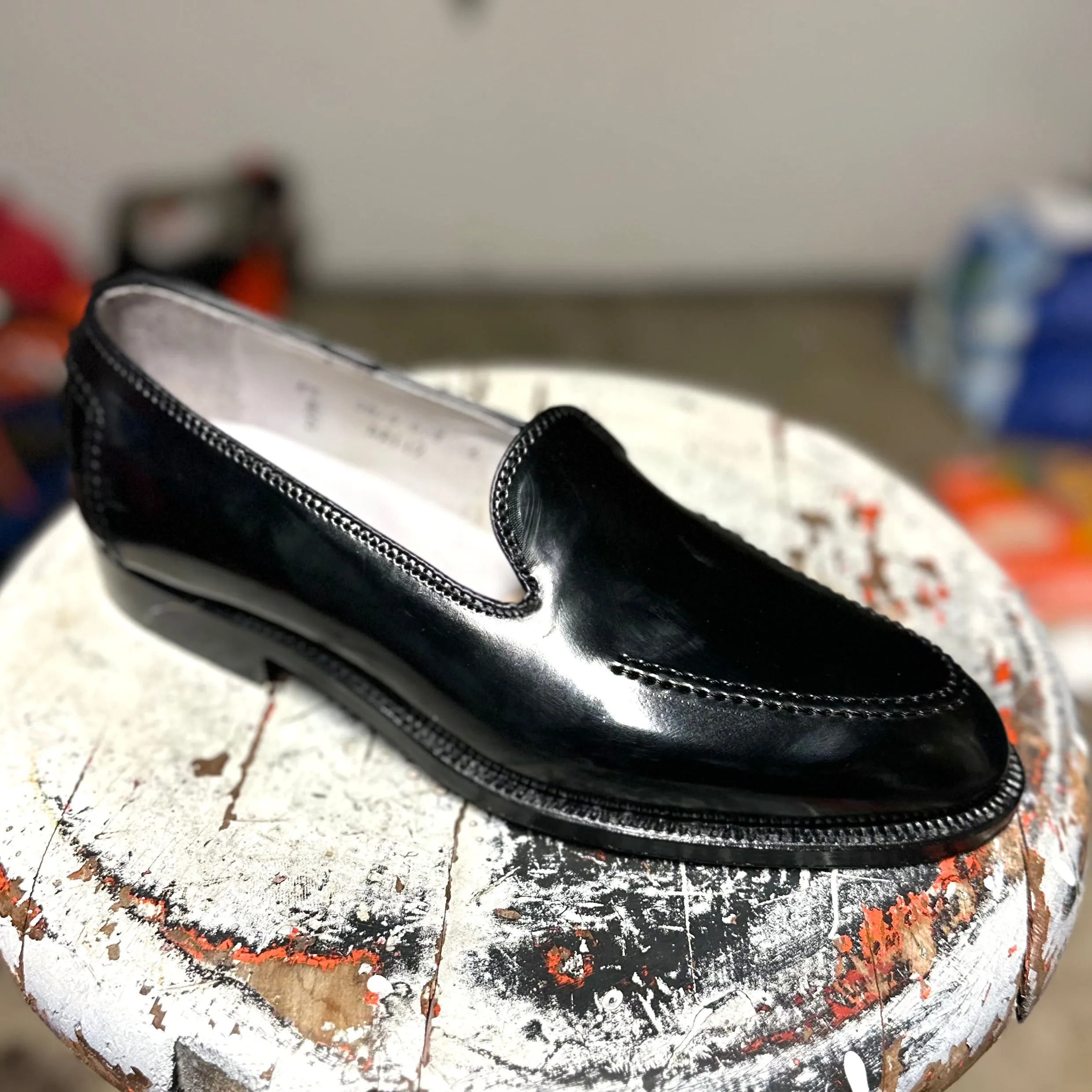 Flexible Step Style D2117 - Vanderbilt Slip On in Black Shell Cordovan