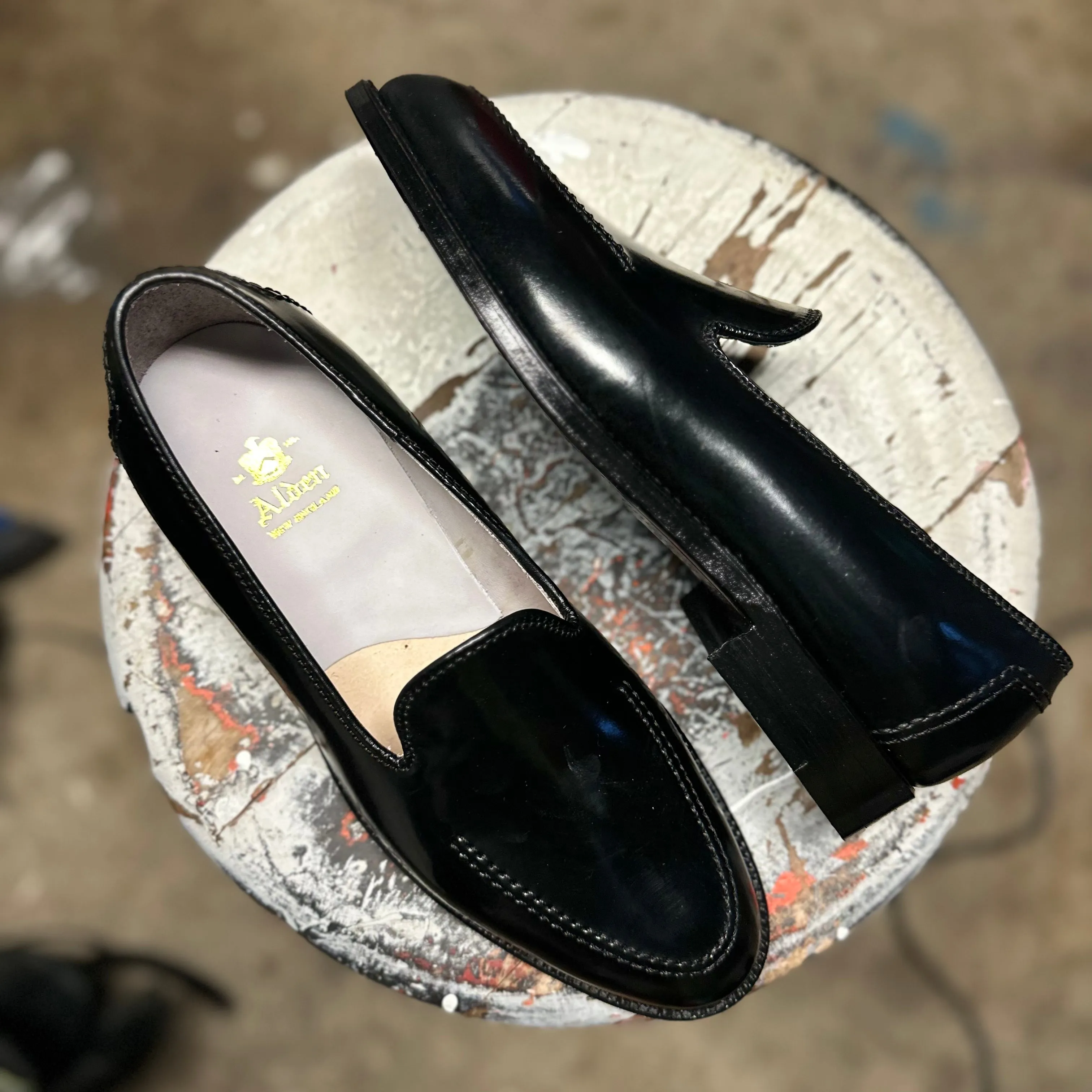 Flexible Step Style D2117 - Vanderbilt Slip On in Black Shell Cordovan