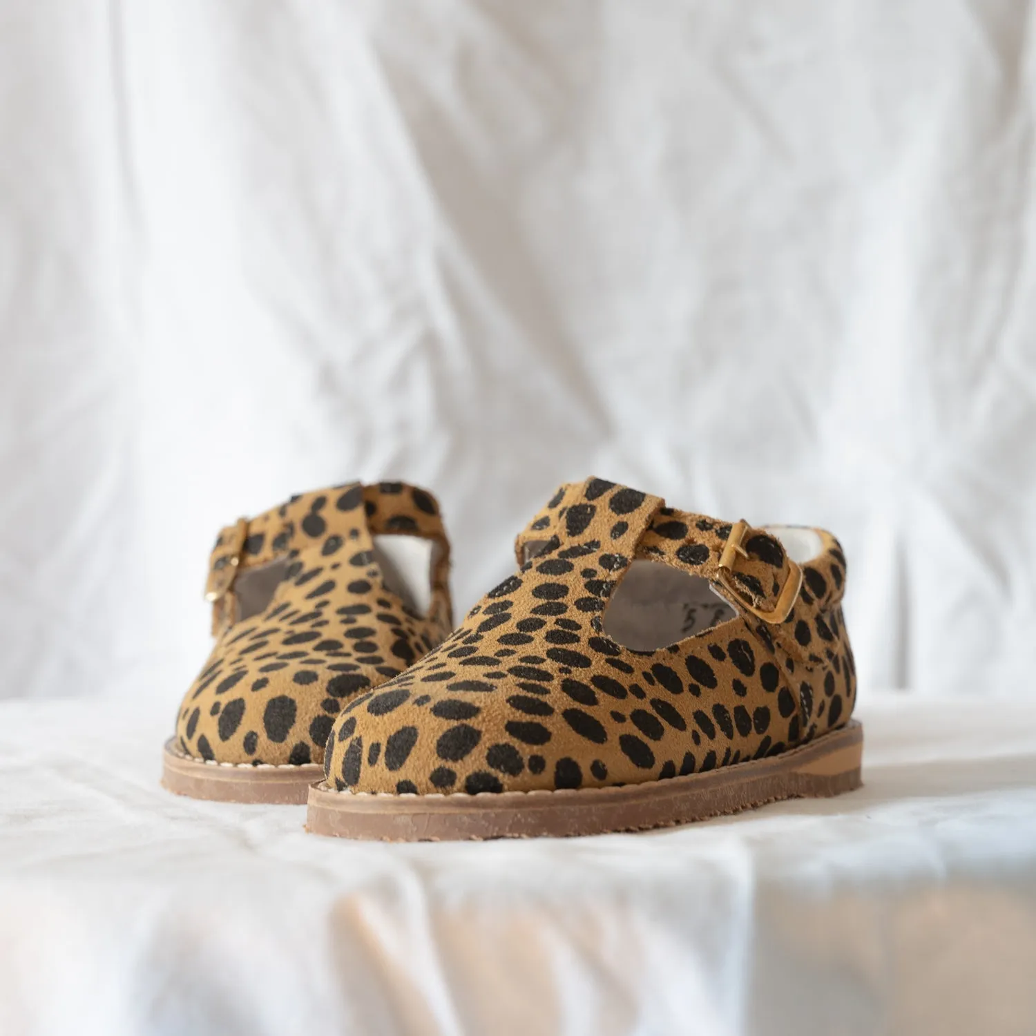 Flora T-Strap - Cheetah Ribbon Kids