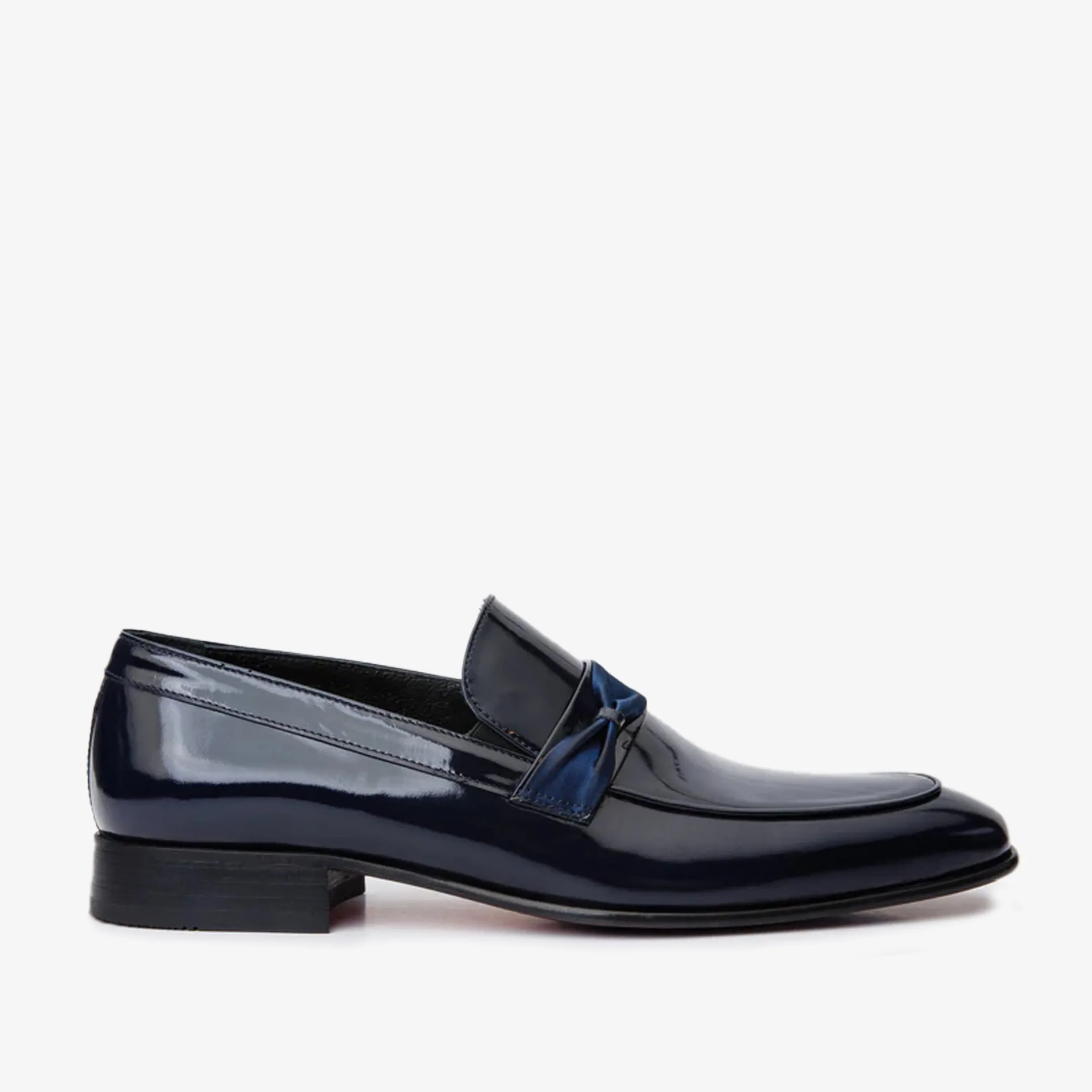 The Dodoma Navy Patent Leather Loafer Men Shoe High Arch