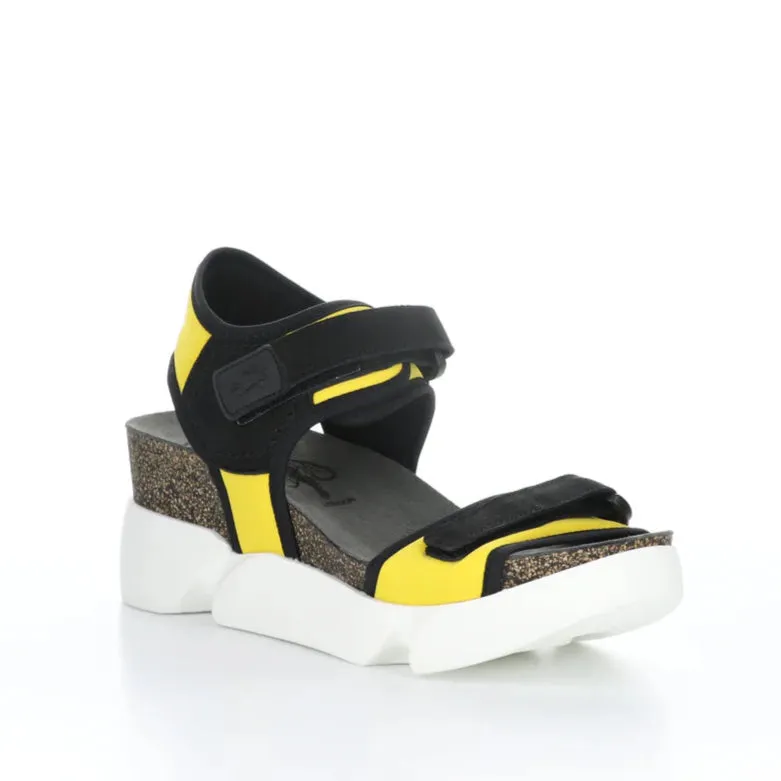 FLY LONDON SIGO - YELLOW & BLACK Plush Lining