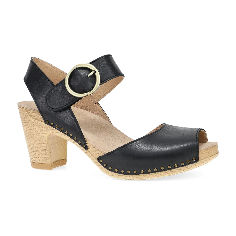 Dansko Tamra Womens Shoes Black Pull Up