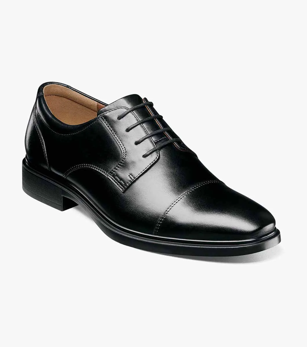 Forecast Cap Toe Oxford-Black | Florsheim Modern Look