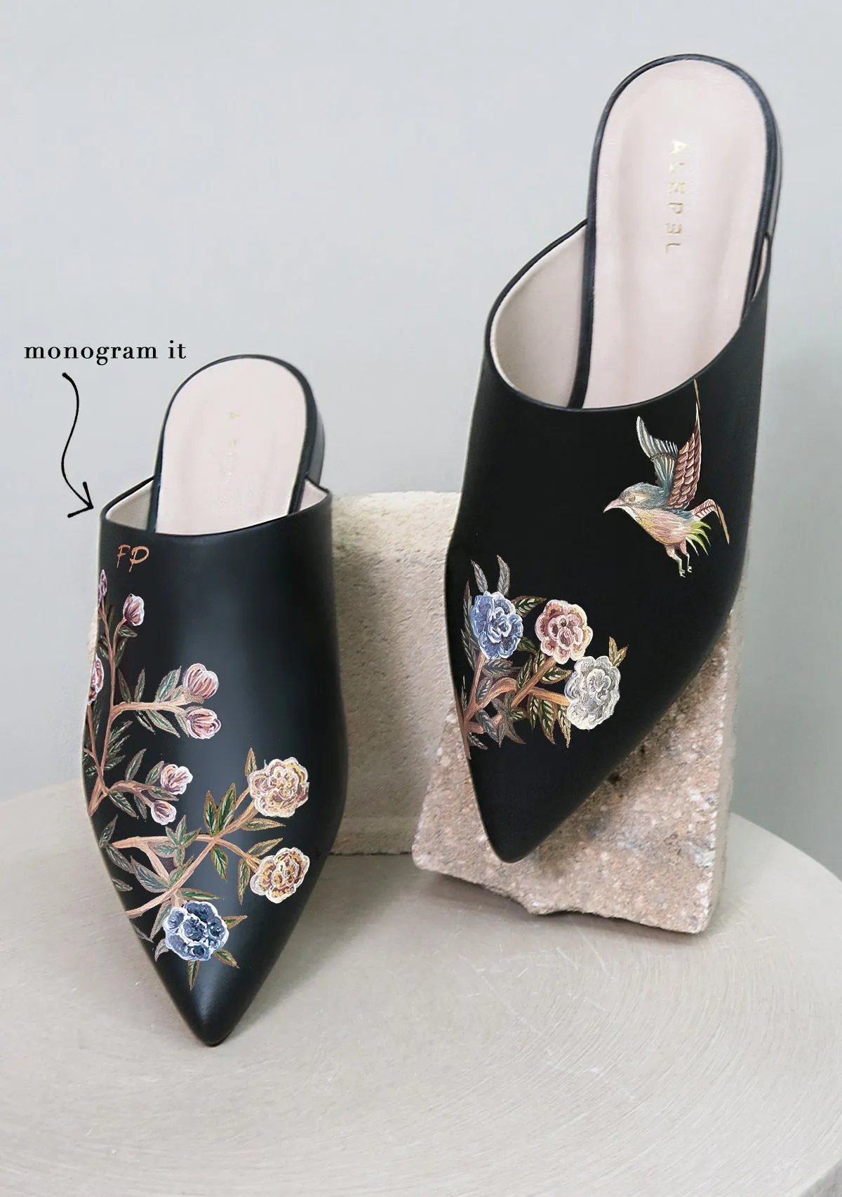 Formal-Core Roses and Swallow Black Pointe